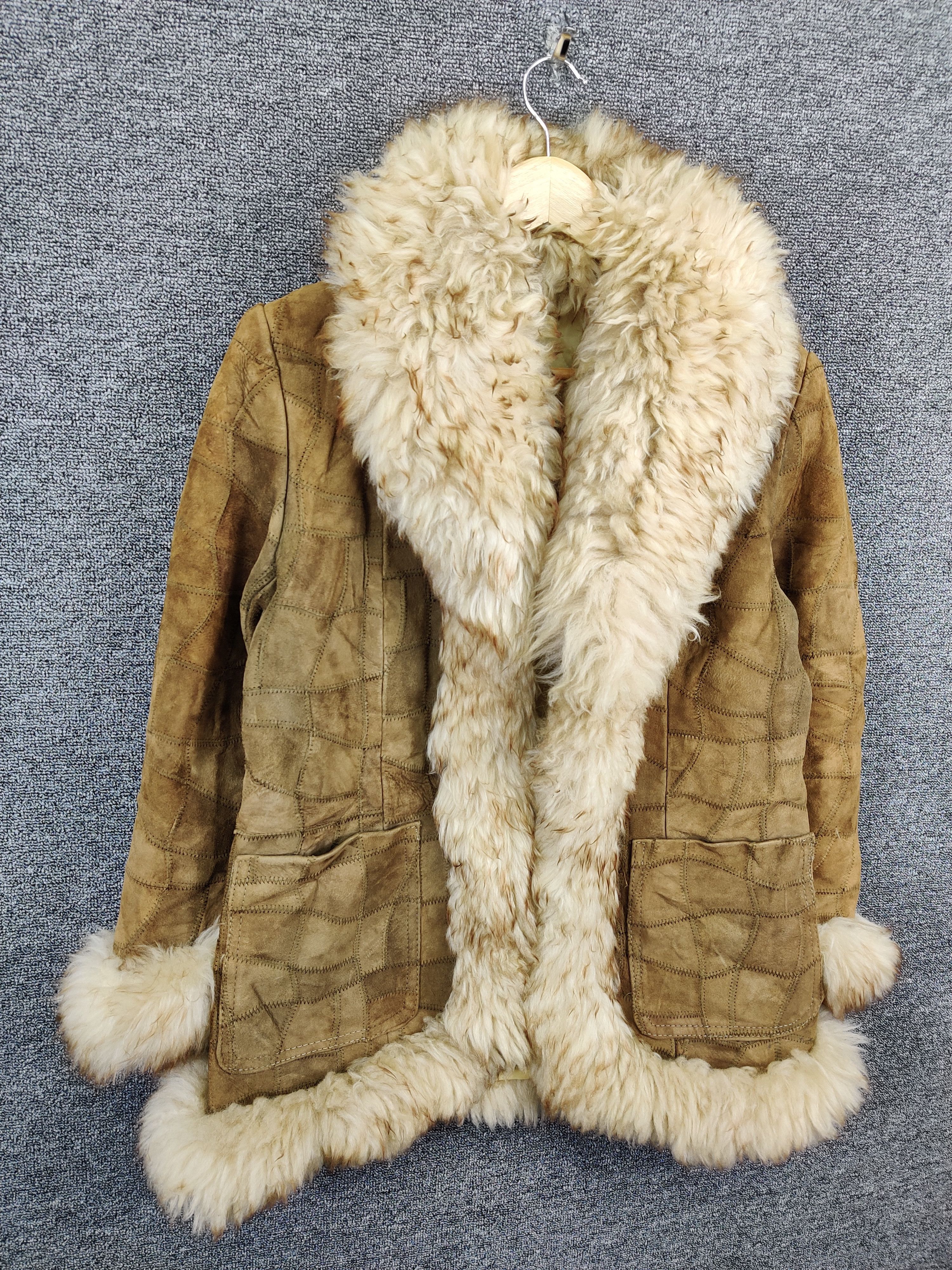 Japanese Brand Vintage Patchwork Mink Fur Blanket Leather Jacket Size US M / EU 48-50 / 2 - 5 Thumbnail