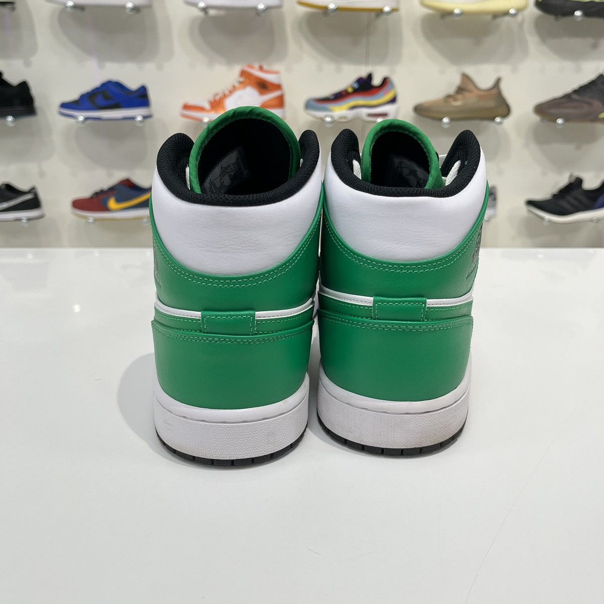 Nike Air Jordan 1 Mid Lucky Green Size US 12 / EU 45 - 5 Thumbnail
