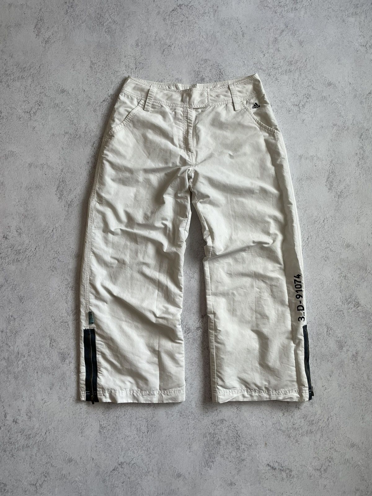 Vintage Adidas vintage 00’s White Classic Pants Size L XL Size US 36 / EU 52 - 1 Thumbnail