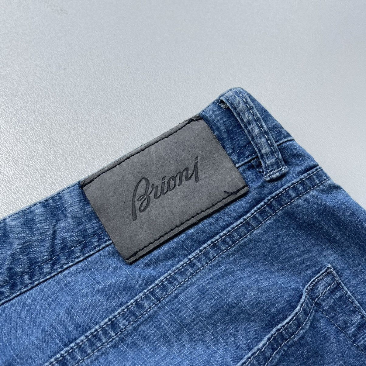 Brioni Brioni Meribel Trousers Regular Fit Denim Jeans Blue Size US 38 / EU 54 - 8 Thumbnail