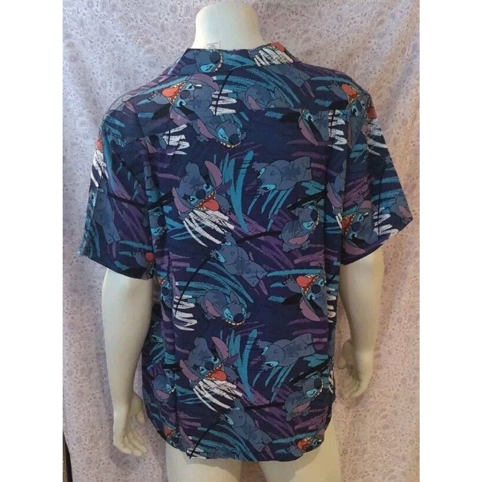 Disney Disneys "Stitch" Woven Camp Shirt Adults -Lilo & Stitch XXL Size US XXL / EU 58 / 5 - 3 Thumbnail