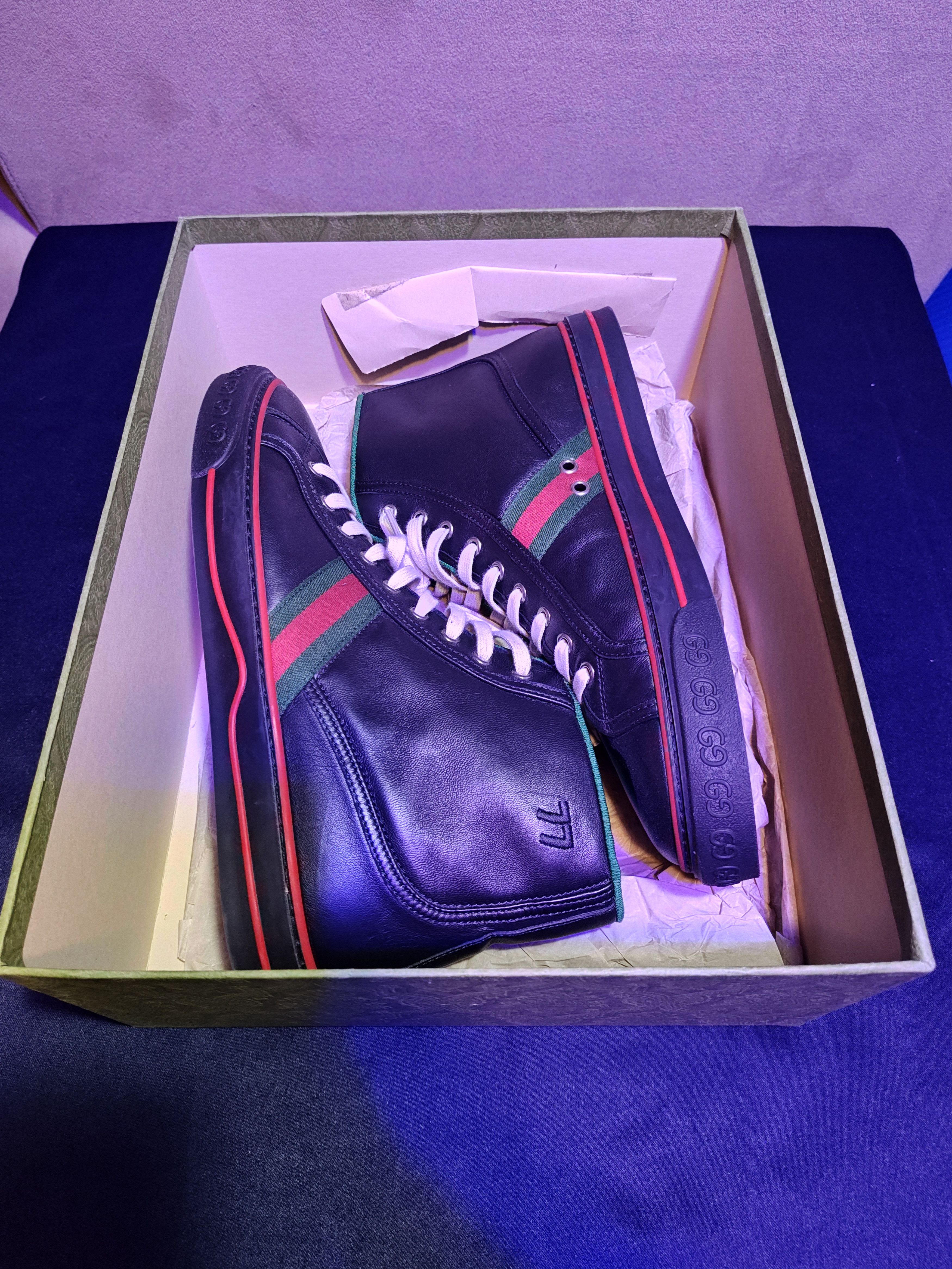 Gucci Gucci 1977 high top sneakers black Size US 11 / EU 44 - 4 Thumbnail