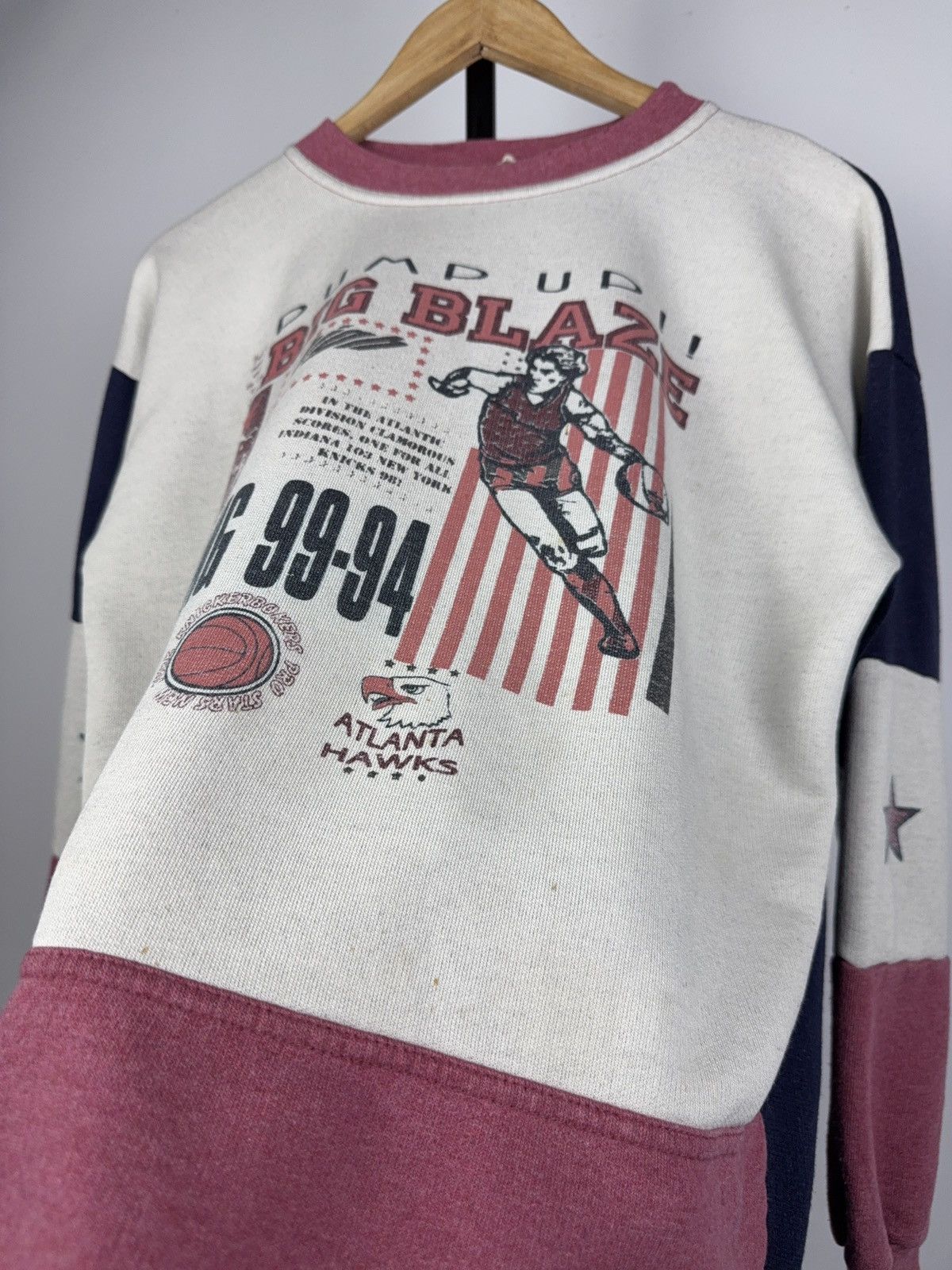 NBA × Vintage Vintage RARE 70-80s Atlanta Hawks Sweatshirt Size US S / EU 44-46 / 1 - 9 Thumbnail