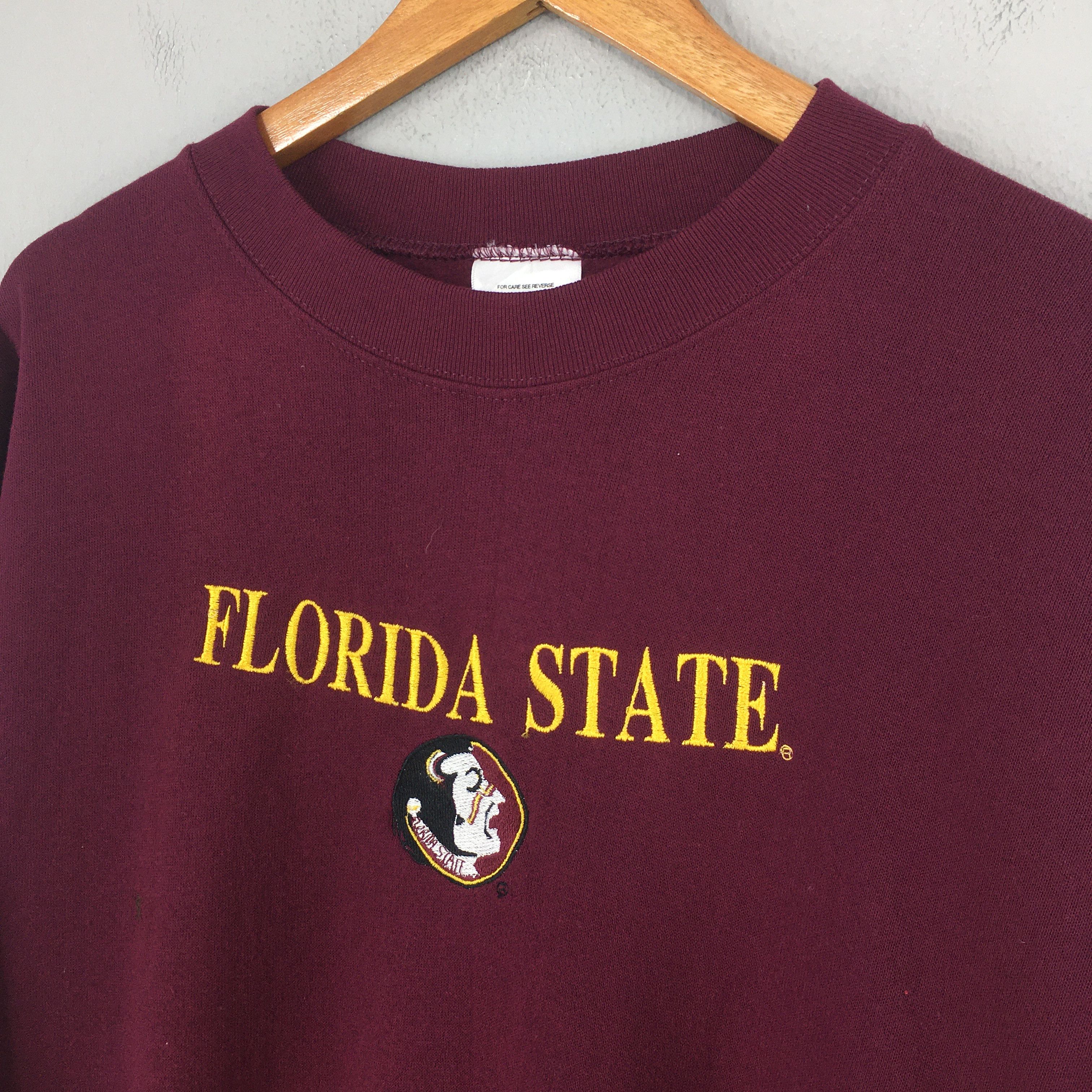 NCAA × Vintage Vintage 90s Florida State Seminoles NCAA Sweatshirt 2XLarge Size US XXL / EU 58 / 5 - 3 Thumbnail