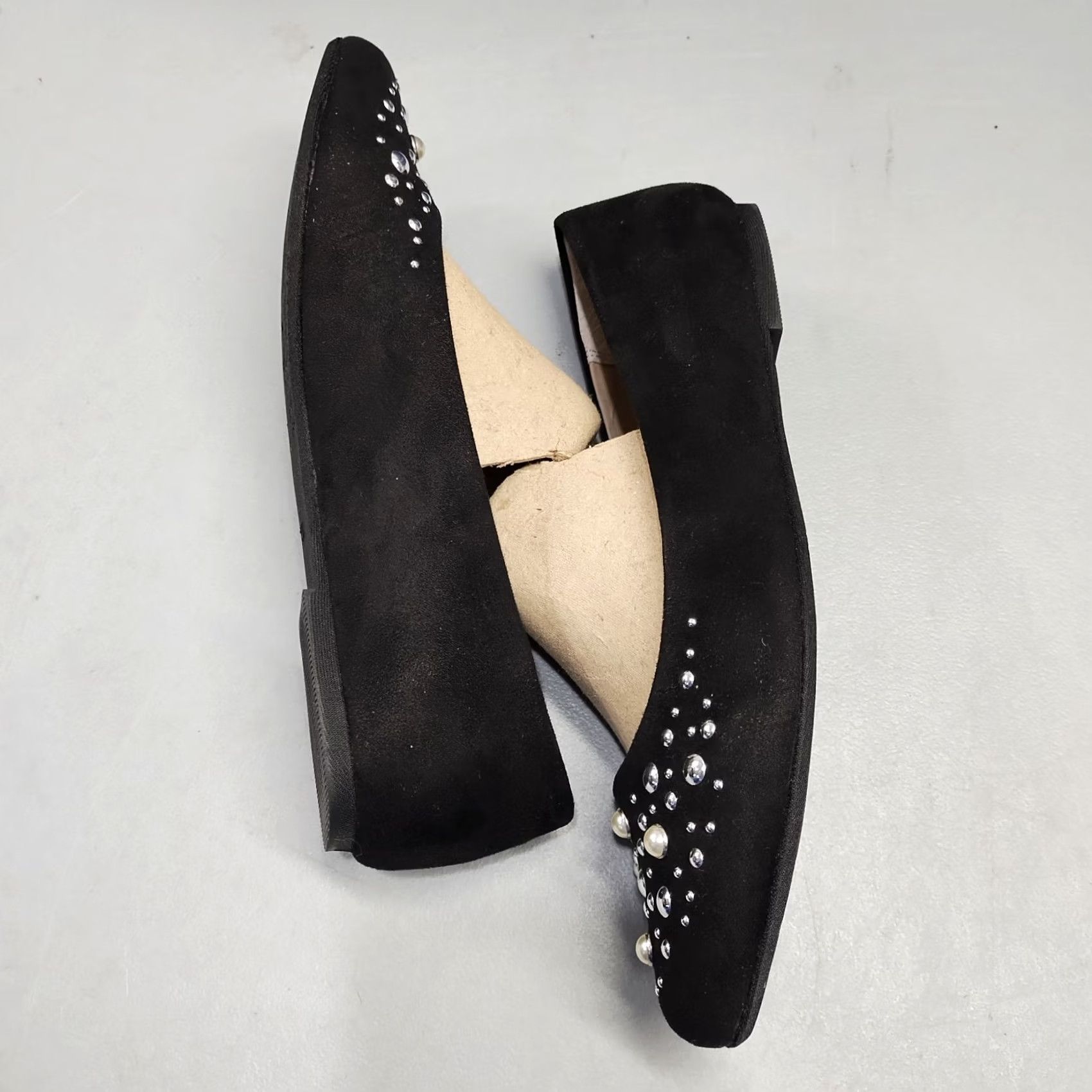 Vintage Rialto Ballet Flats Womens US 10M Black Round Toe Slip On Size US 10 / IT 40 - 3 Thumbnail
