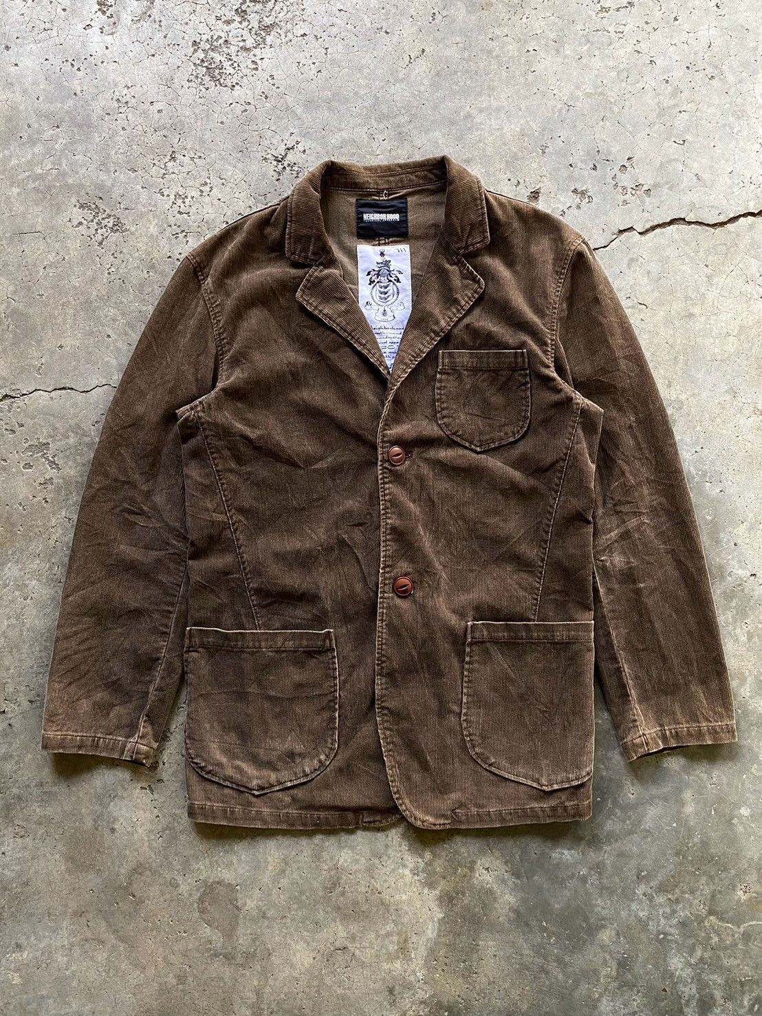 Neighborhood NEIGHBORHOOD NBHD Corduroy Chore Blazer Jacket Made in Japan Size US L / EU 52-54 / 3 - 1 Thumbnail