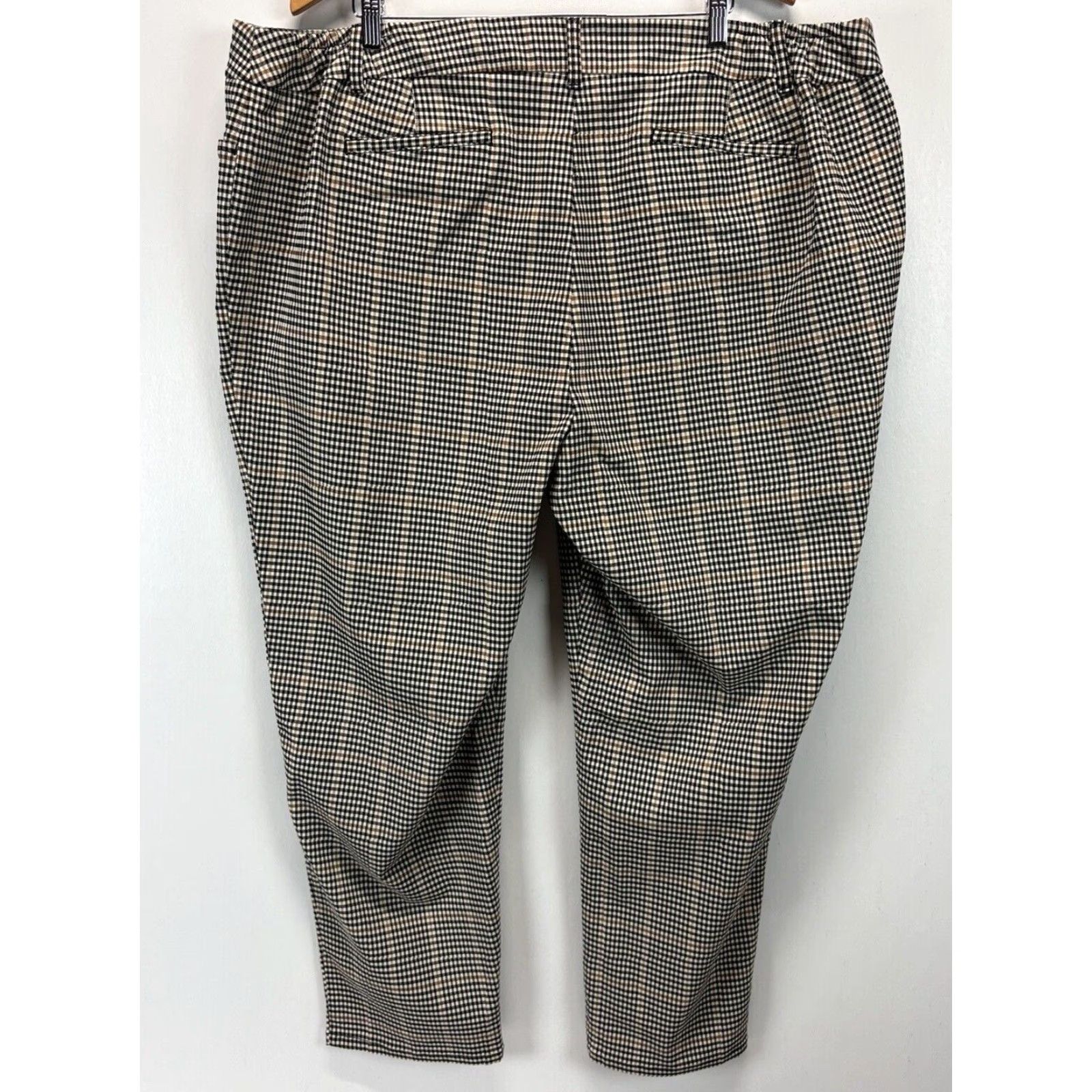 Talbots Talbots Plus Size 24W Check Dress Pants Women Multicolor Stretch Elastic Sides Size 42" / US 20 - 3 Thumbnail