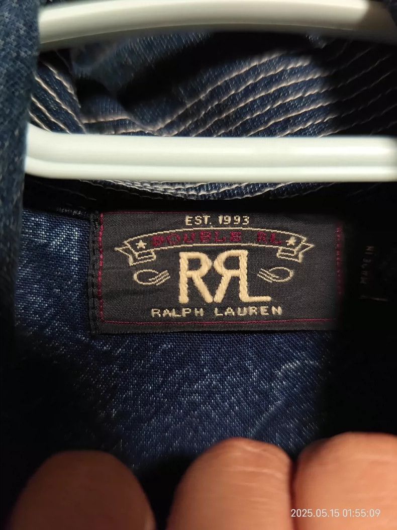 RRL Ralph Lauren RRL Ralph Lauren Round neck navy jacket Size US XL / EU 56 / 4 - 2 Thumbnail