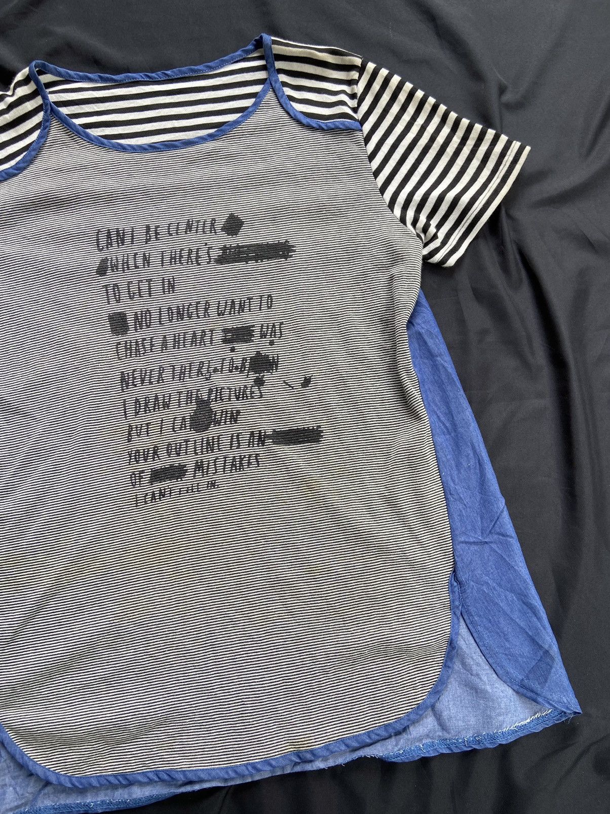 If Six Was Nine JAPANESE QUOTES HEARTS DOUBLE LAYER TEE Size US M / EU 48-50 / 2 - 4 Thumbnail