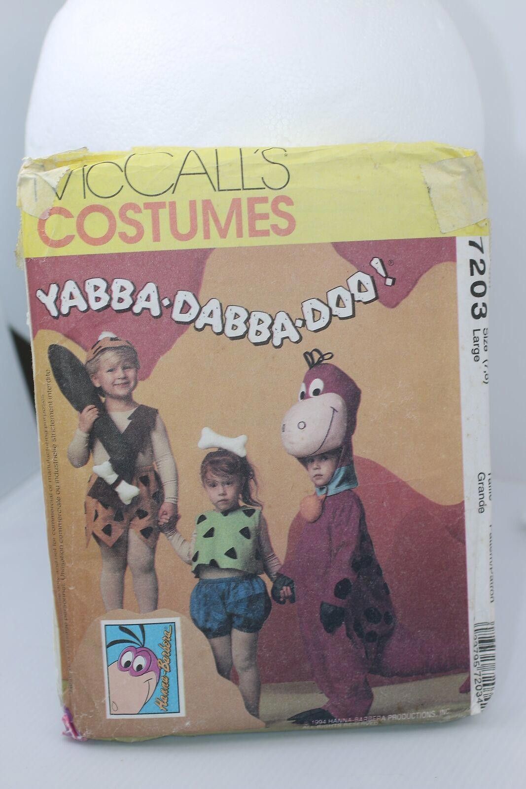 Other McCall's Flintstones Costumes Pattern 7203 Size Large 7-8 Size ONE SIZE - 1 Thumbnail