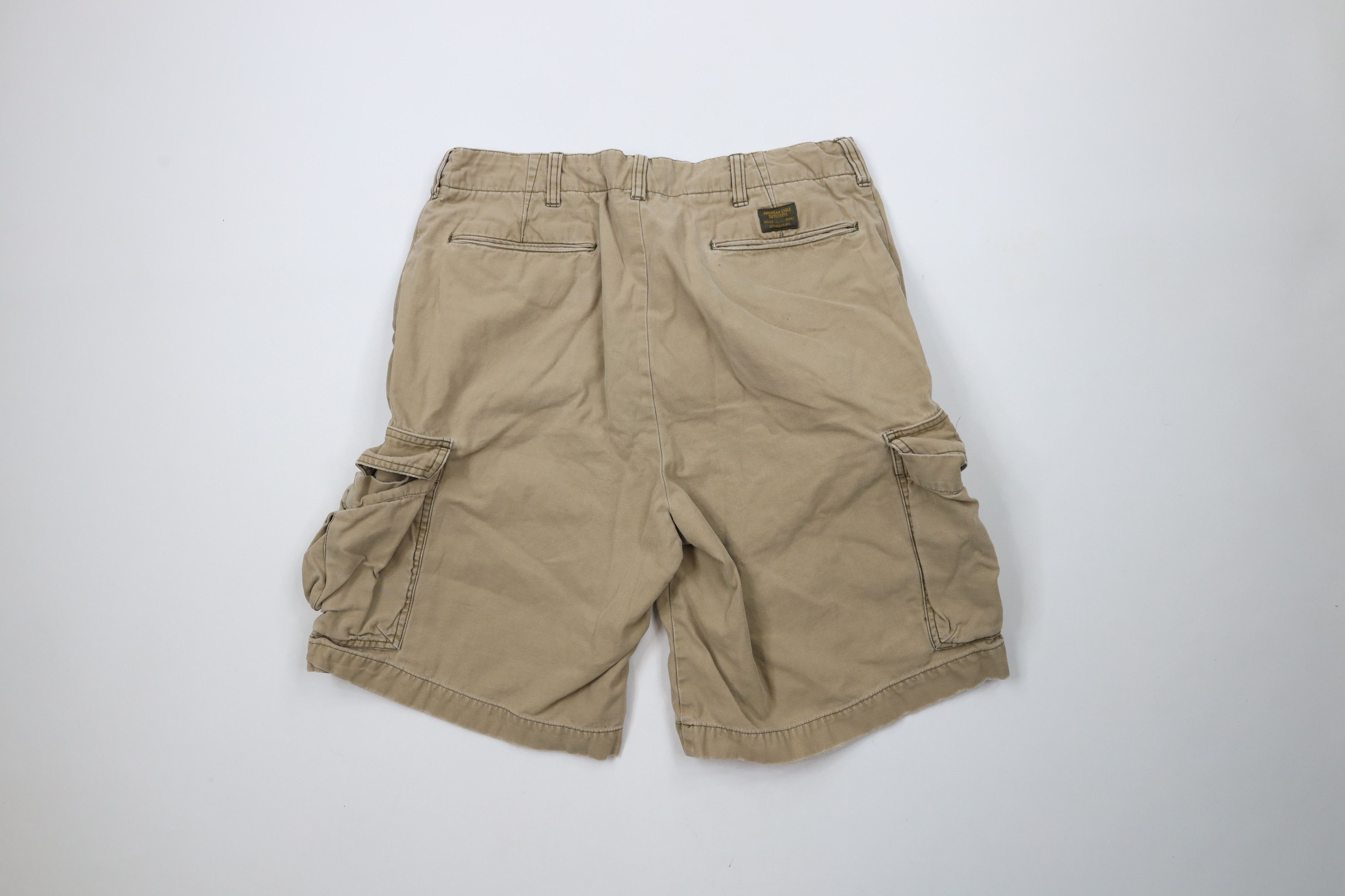 American Eagle Outfitters × Vintage Vintage 90s Y2K American Eagle Outfitters Heavy Cargo Shorts Size US 32 / EU 48 - 12 Thumbnail
