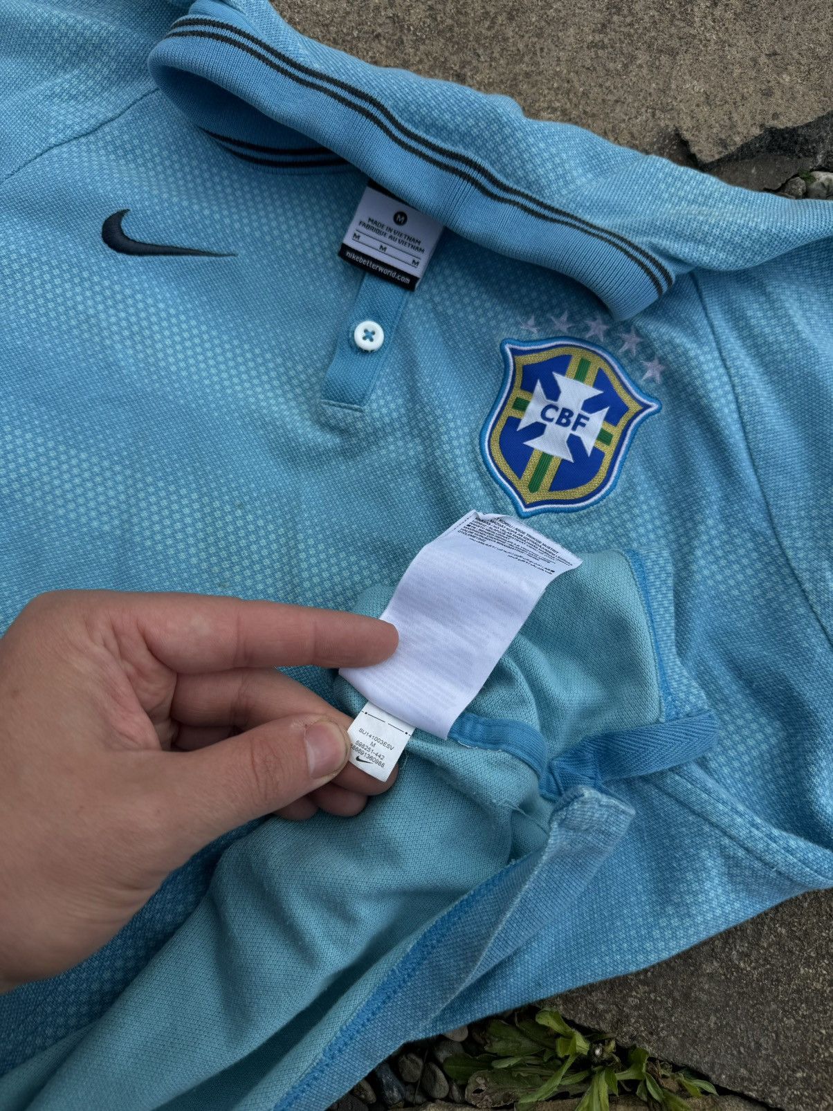 Nike × Vintage Y2K Nike Brazil polo jersey Size US M / EU 48-50 / 2 - 9 Thumbnail