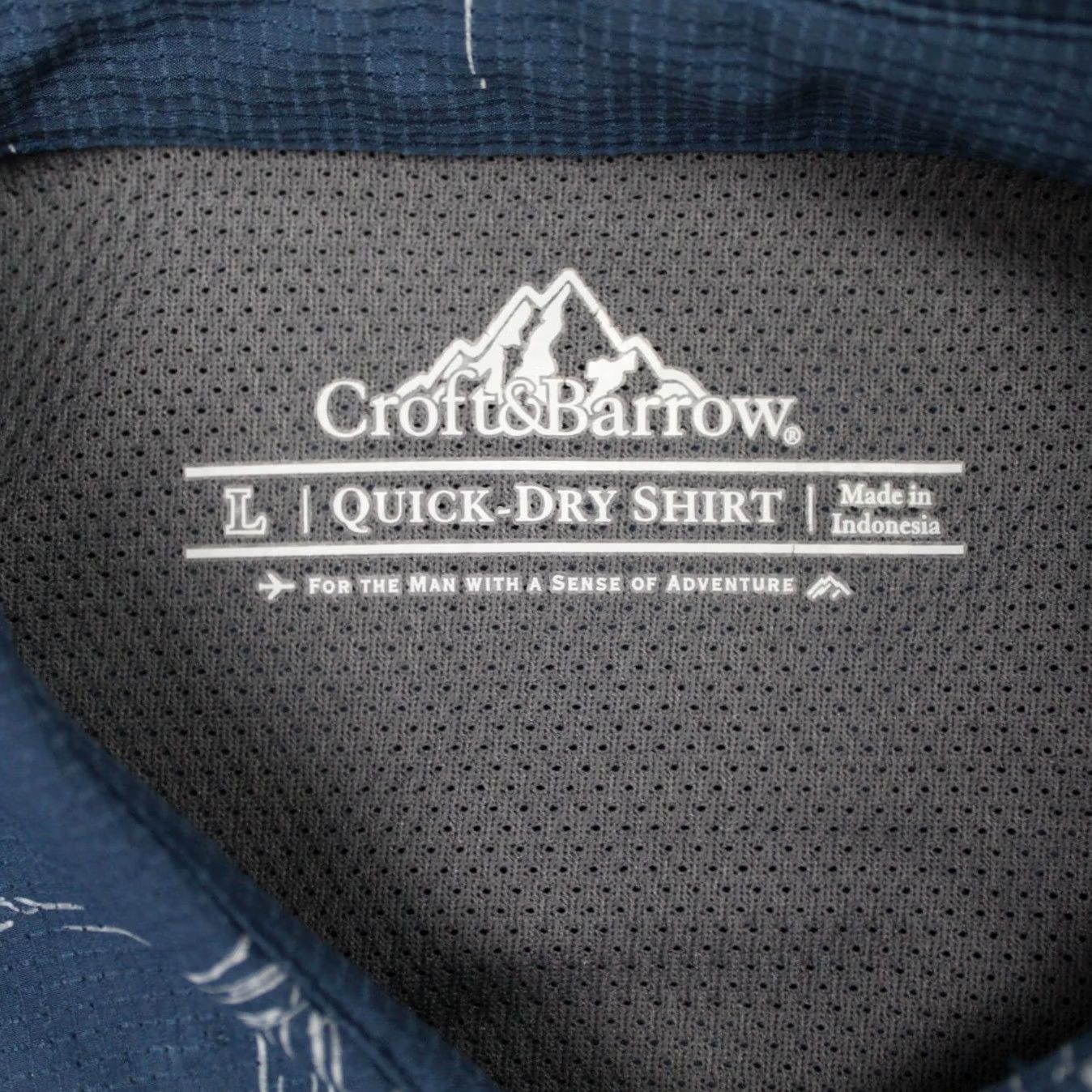 Croft & Barrow Croft & Barrow Shirt Mens Large Blue Lighthouse/Sailboat Quick Dry Short Sleeve Button-Up Polo? Size US L / EU 52-54 / 3 - 7 Thumbnail