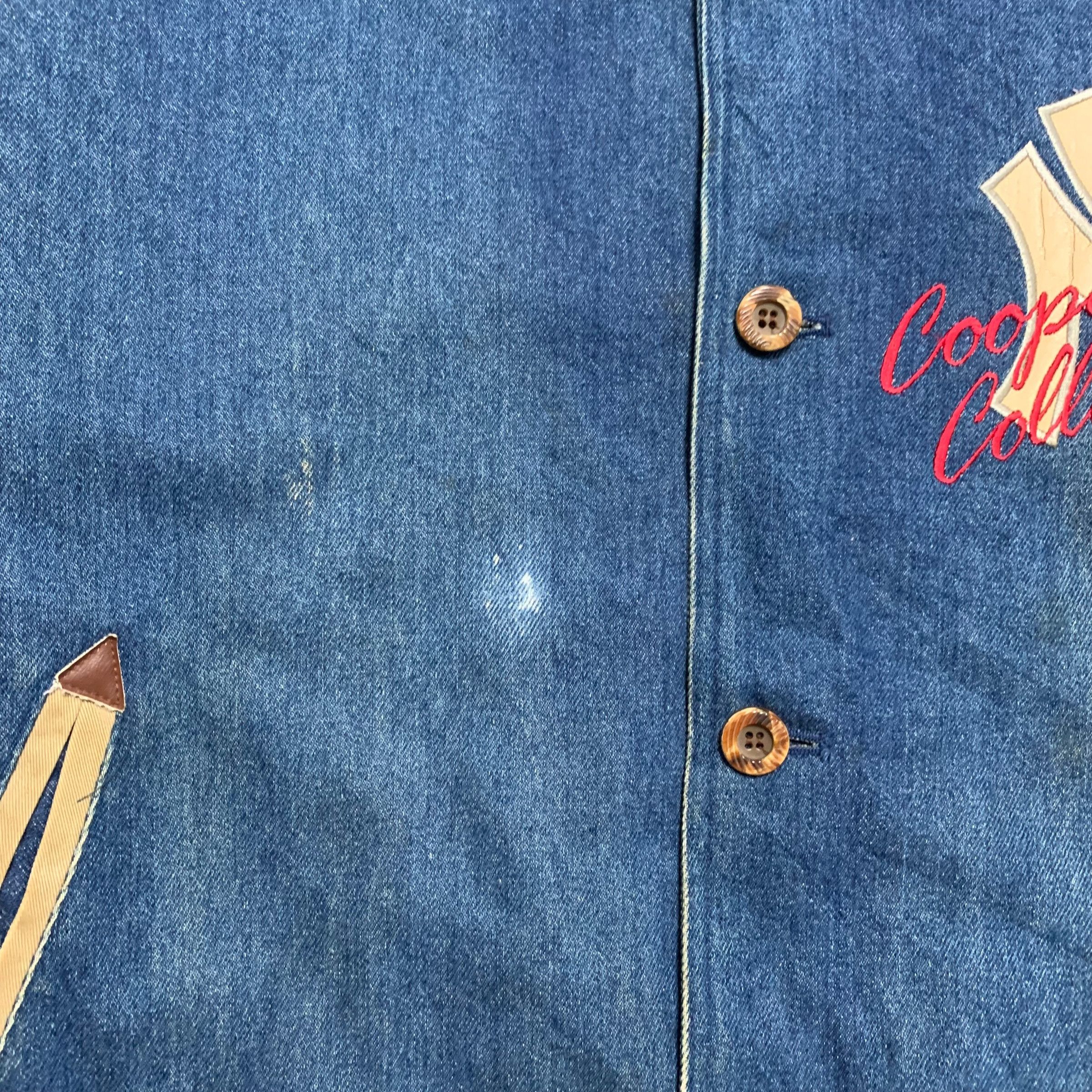 MLB Vintage MLB New York Yankees 50th Year Denim Jacket Size US L / EU 52-54 / 3 - 4 Thumbnail