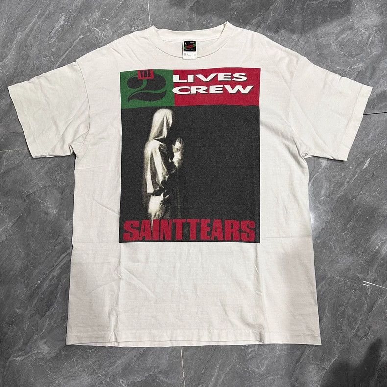 Saint Michael Saint Michael Printed white short sleeved shirt Size US XL / EU 56 / 4 - 1 Thumbnail