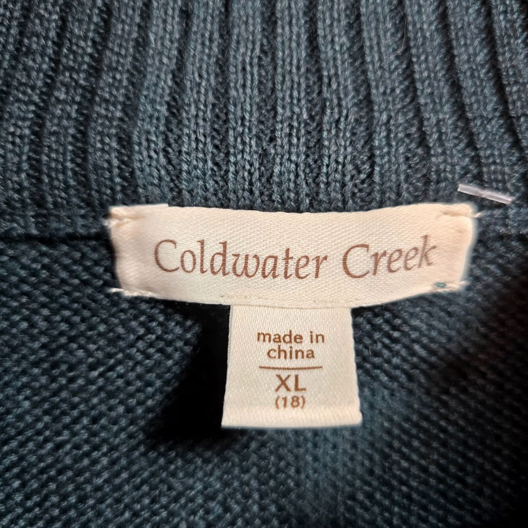 Coldwater Creek VINTAGE Coldwater Creek Vest Sweater Womens XL Green Wool Beaded Full Zip Casual Fall Winter Spring Size XL / US 12-14 / IT 48-50 - 4 Thumbnail