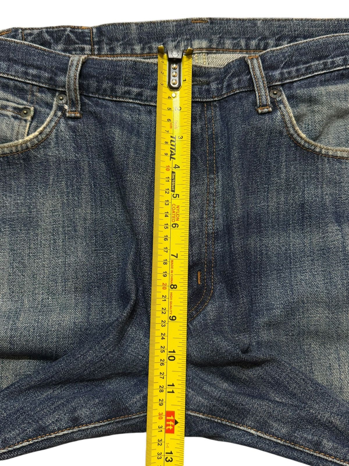 Kapital Vintage Y2K Japanese Brand Blue Faded Wash Whiskers Wide Leg Size US 34 / EU 50 - 10 Thumbnail