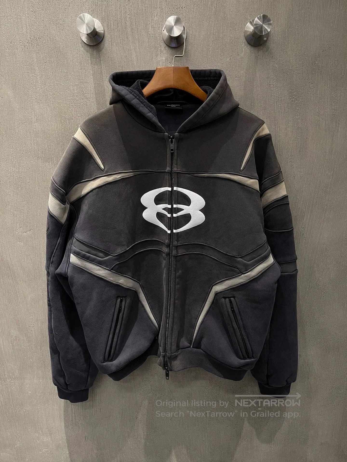 Balenciaga Balenciaga Unity Logo Hoodie Jacket . Size US L / EU 52-54 / 3 - 1 Thumbnail
