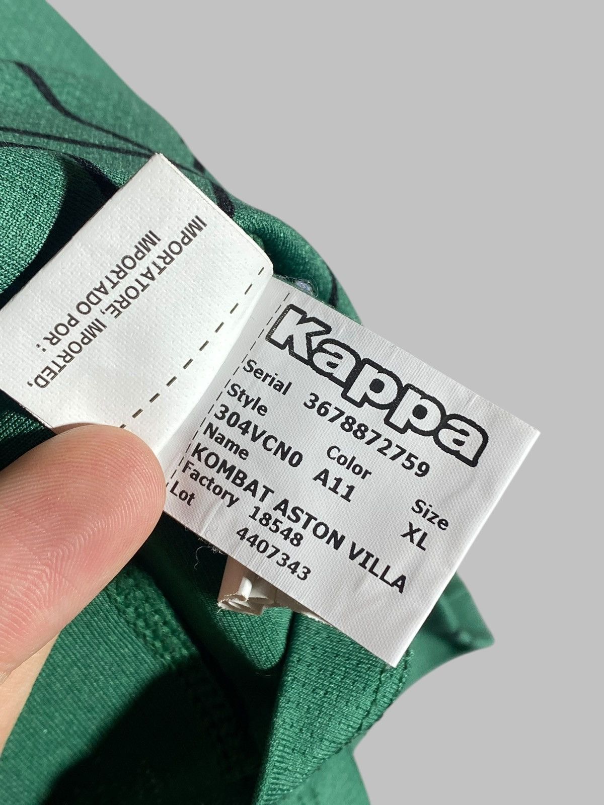 Kappa 🔥 ASTON VILLA KAPPA 2000S FOOTBALL SHIRT PREMIER LEAGUE Size US XL / EU 56 / 4 - 17 Thumbnail