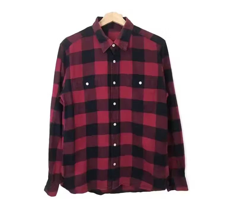 Flannel Japanese Brand Plaid Tartan Flannel Shirt Size US S / EU 44-46 / 1 - 1 Thumbnail
