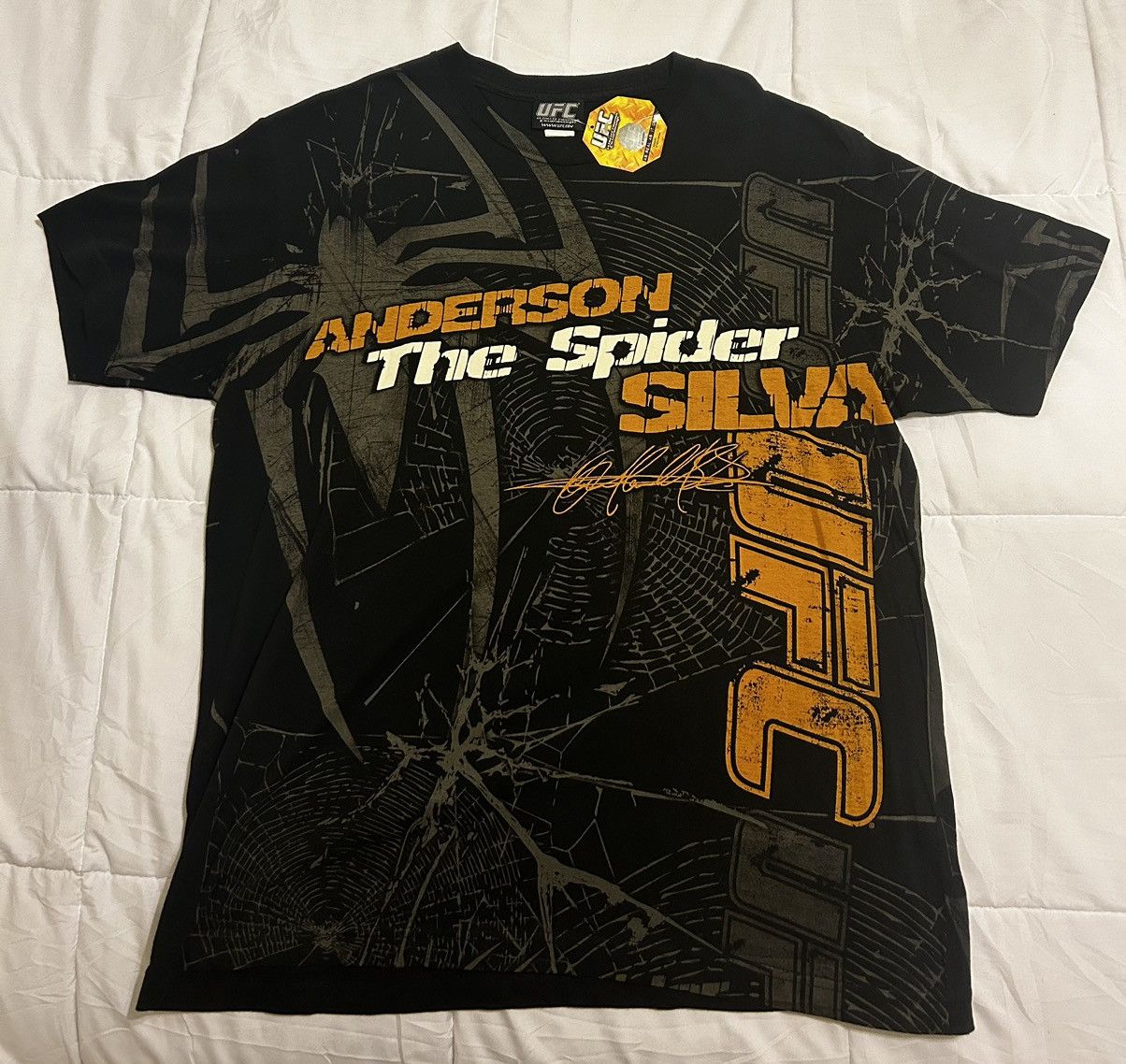 UFC (2008) Vintage Anderson The Spider Silva UFC Tee Size US XL / EU 56 / 4 - 1 Thumbnail