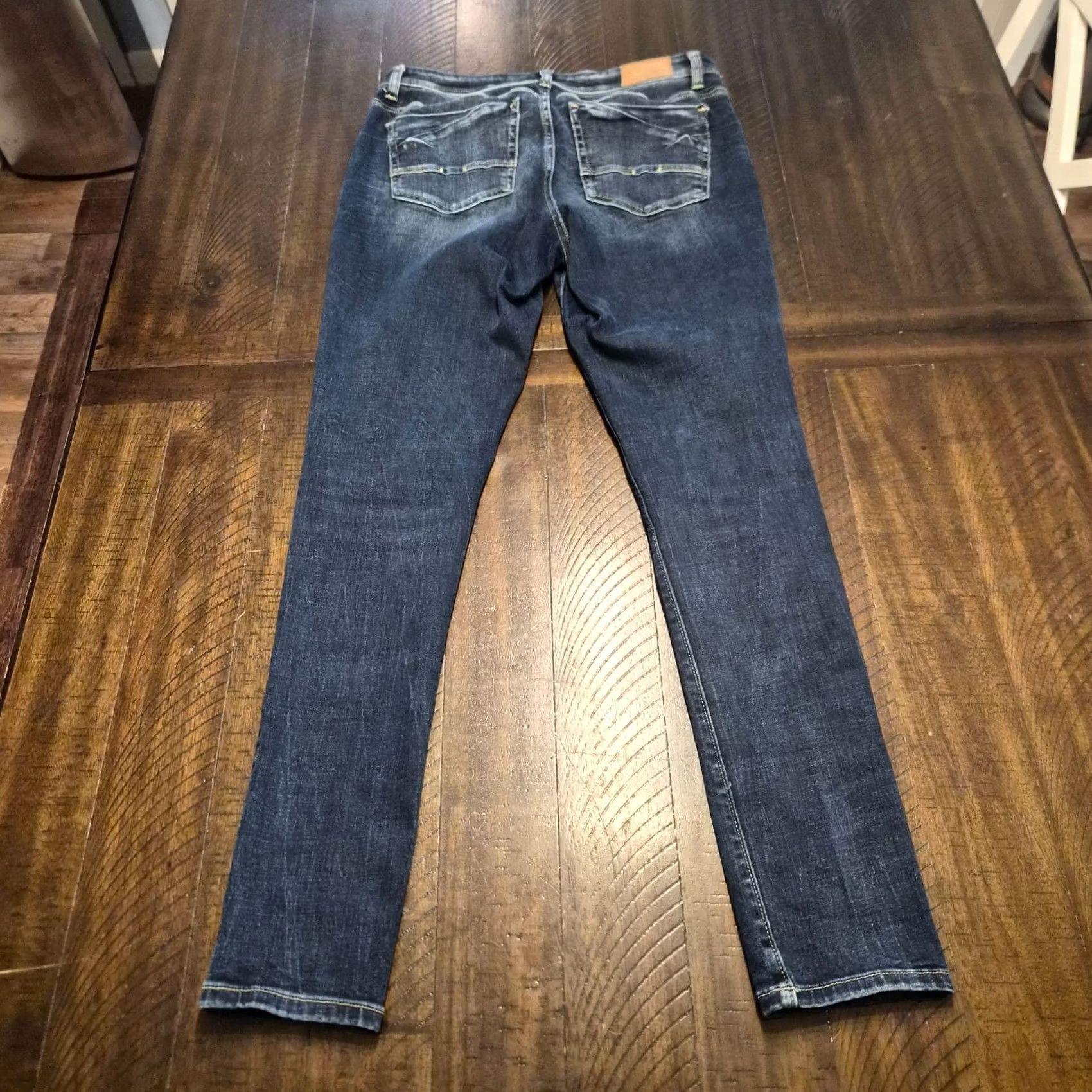 Vintage BKE Jeans Denim Payton Size 29 Skinny Stretch Blue Regular Womens Ankle 5-Pocket Logo Button Zip Size 30" / US 8 / IT 44 - 5 Thumbnail