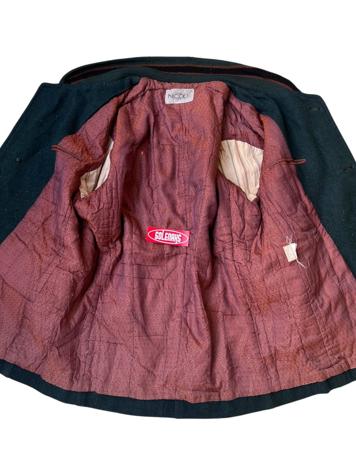 Japanese Brand Vintage nicole monsieur leather wool jacket Size US XL / EU 56 / 4 - 11 Thumbnail