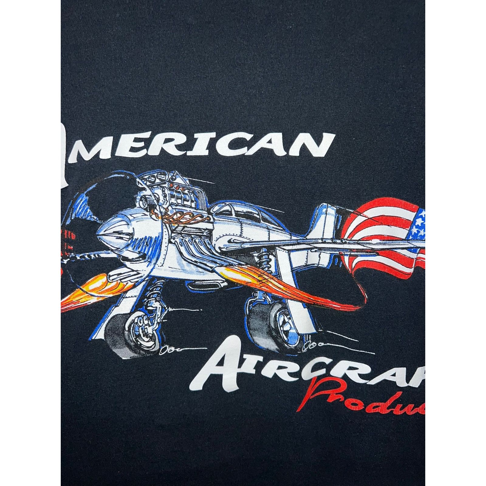 Gildan Vintage Airplane Shirt American Aircraft Products Graphic XL Size US XL / EU 56 / 4 - 7 Thumbnail