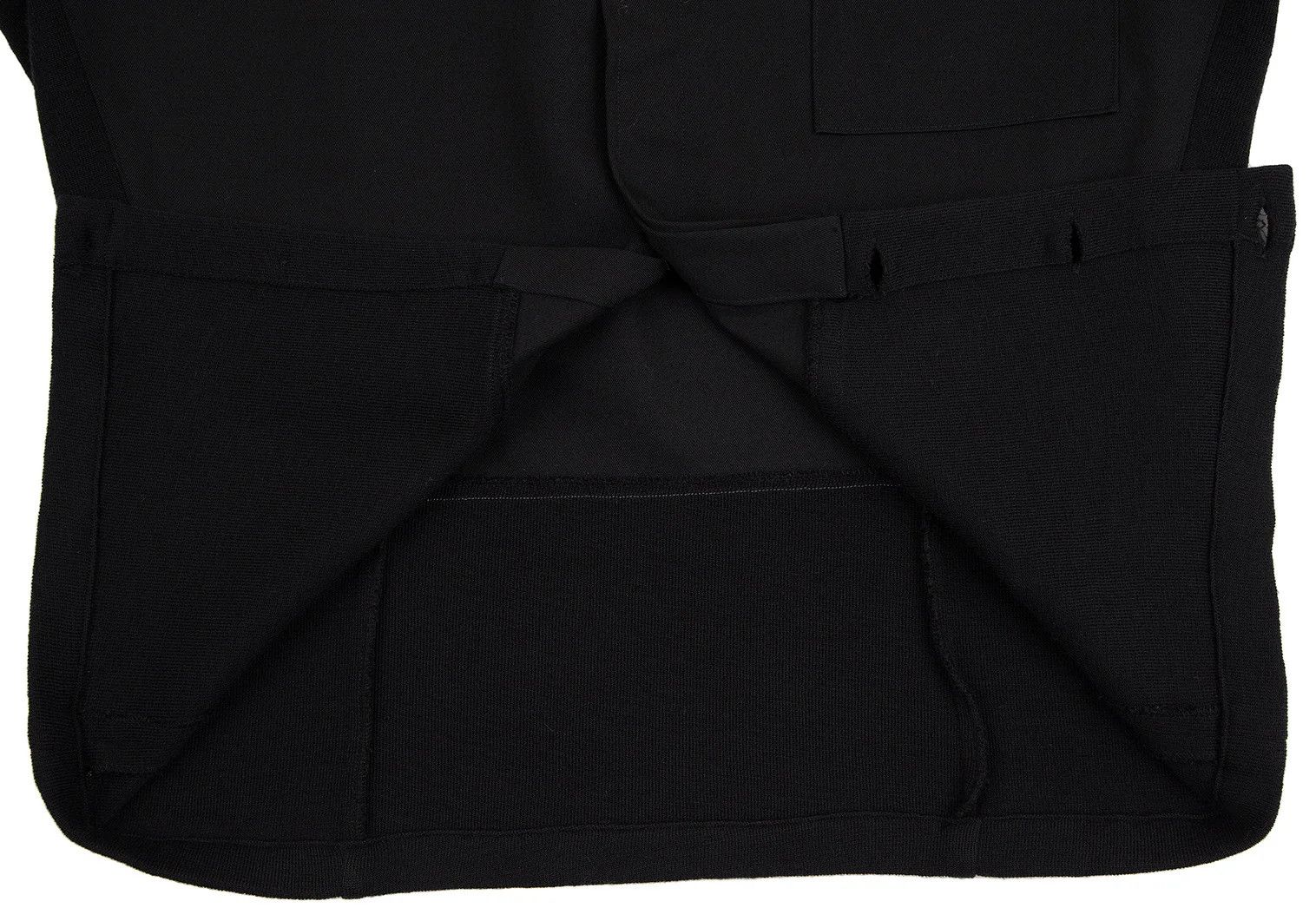 Yohji Yamamoto Yohji Yamamoto Ribbed Cuff Knit Wool Shirt Size US M / EU 48-50 / 2 - 11 Thumbnail