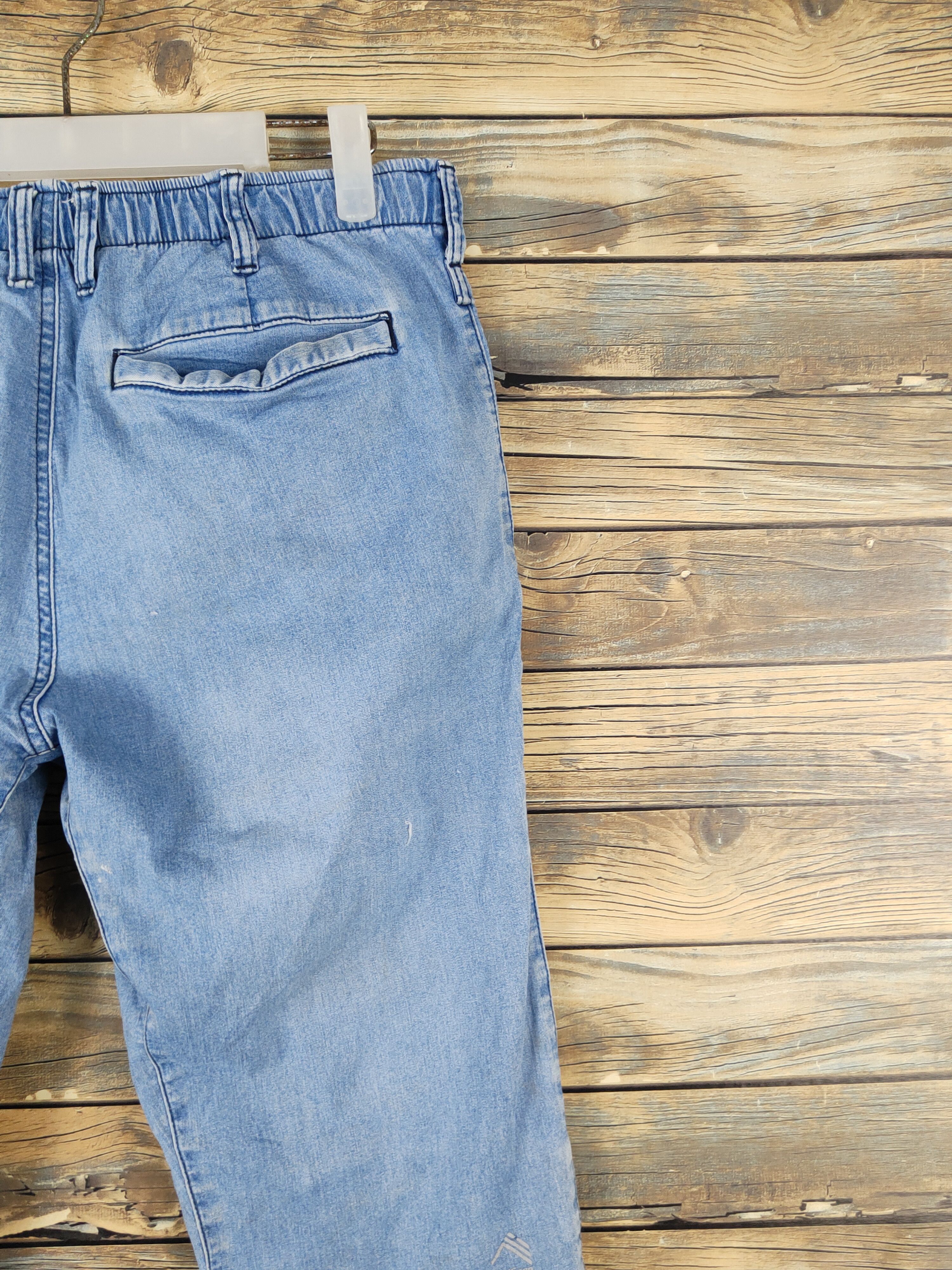 Japanese Brand FieldCore Blue Distressed Ripped cargo Jeans #W1965 Size US 32 / EU 48 - 11 Thumbnail