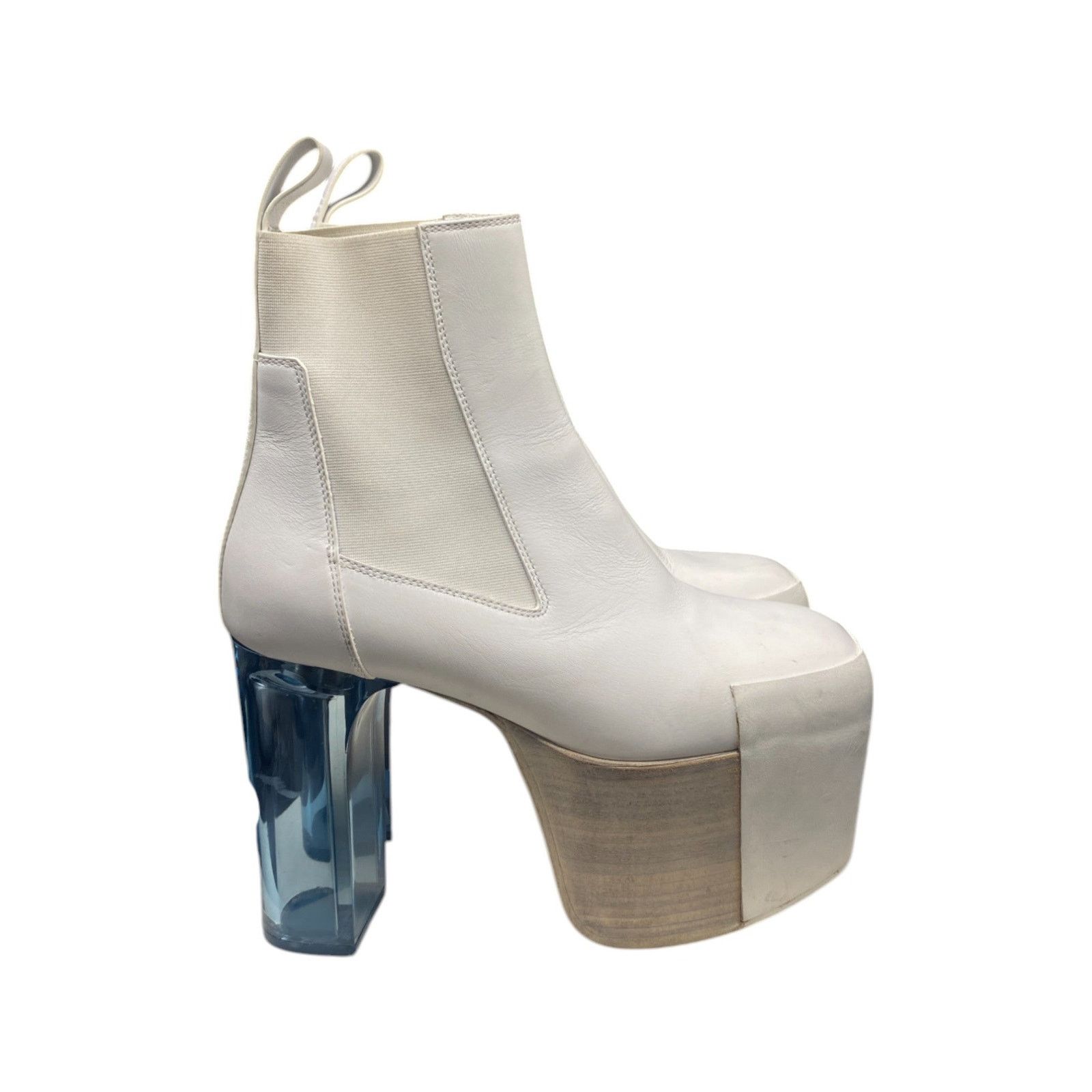 Rick Owens White Kiss Heels Size US 6 / IT 36 - 5 Thumbnail