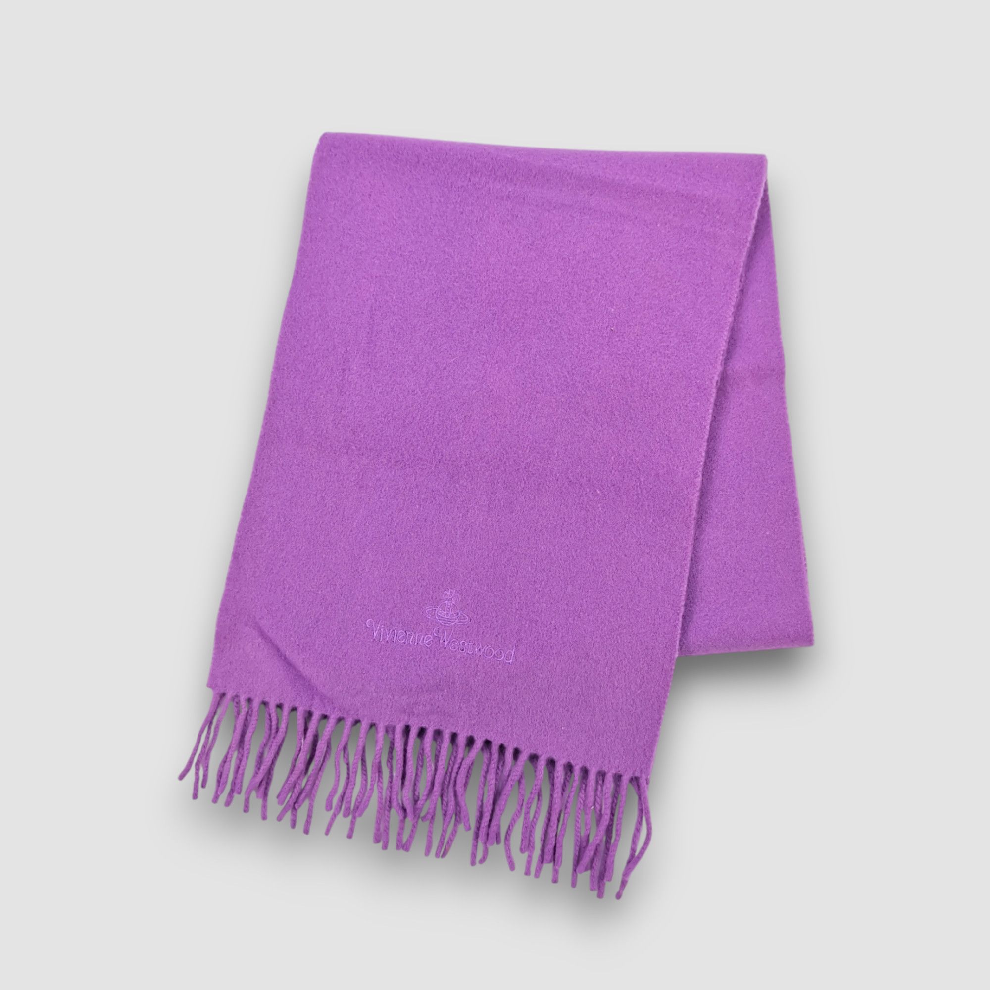 Japanese Brand Vintage Vivienne Westwood Orbs Scarf Muffler Wool Scarves. Size ONE SIZE - 3 Thumbnail