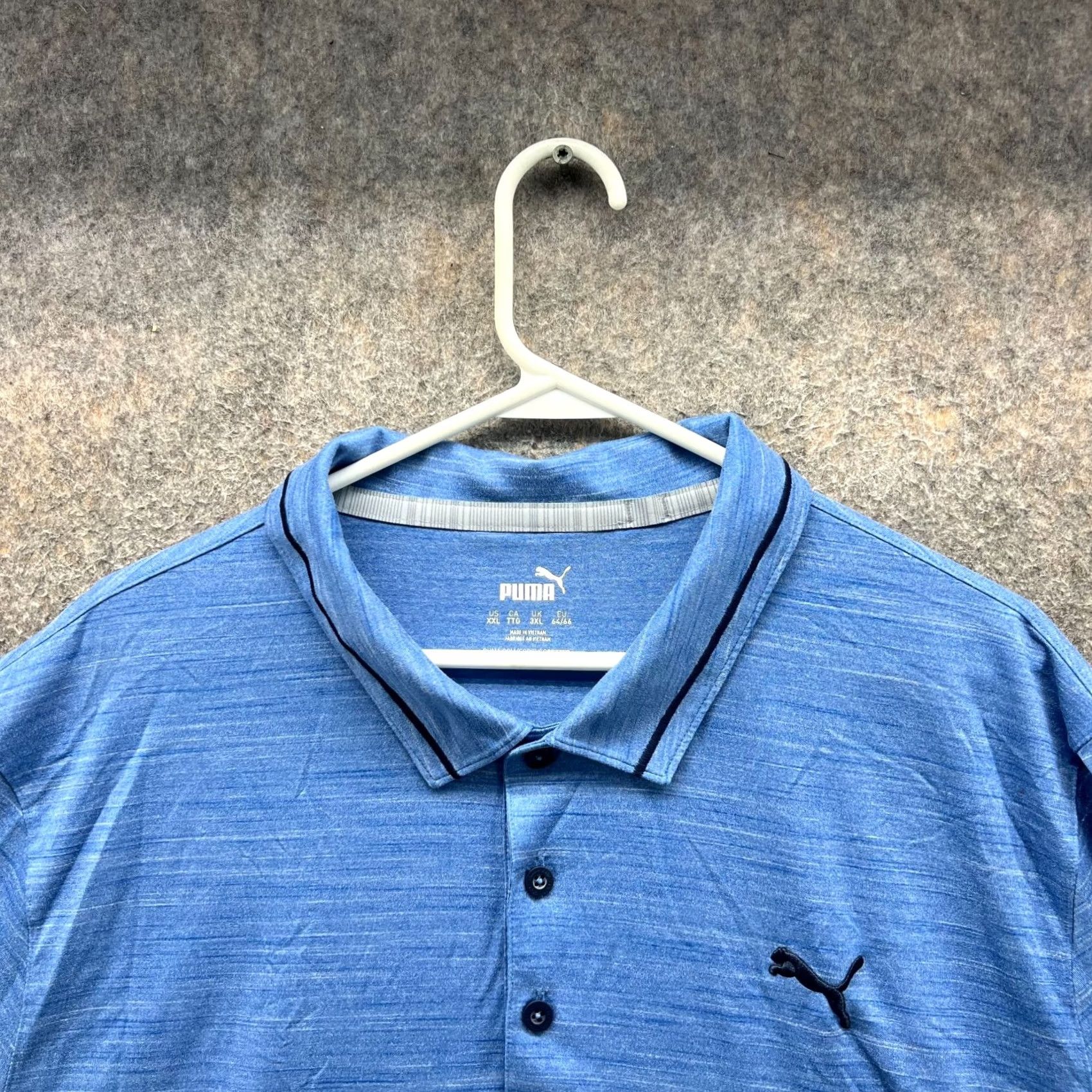 Puma PUMA Polo Shirt Mens XXL Blue Preppy Golf Knit The Honda Classic Cloudspun Casual Shirt Size US XXL / EU 58 / 5 - 3 Thumbnail