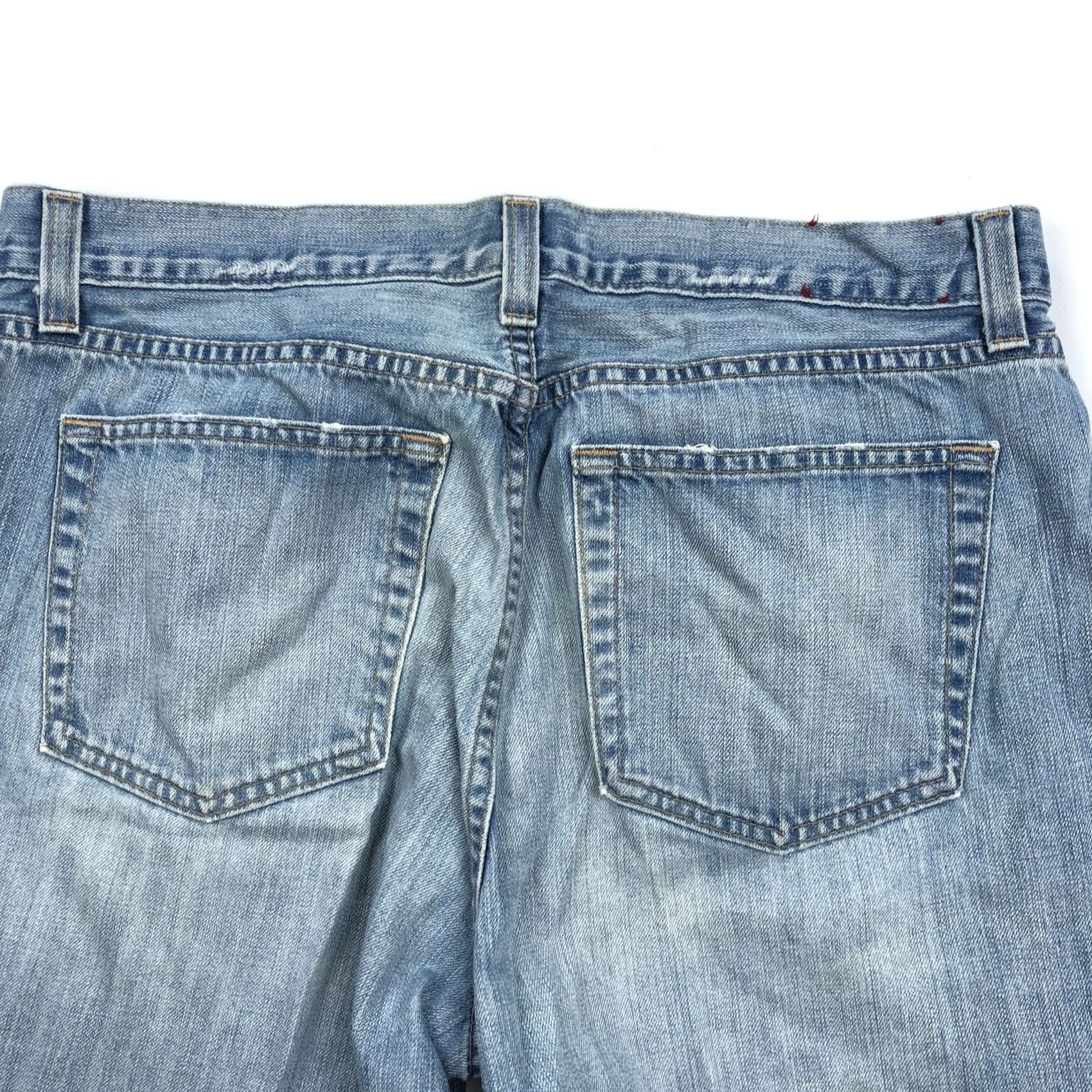 J.Crew J.CREW Jeans Denim Straight Button Fly 34x30 Blue Vintage 5-Pocket Cotton Men Regular Mid Rise Gray? Size US 36 / EU 52 - 7 Thumbnail
