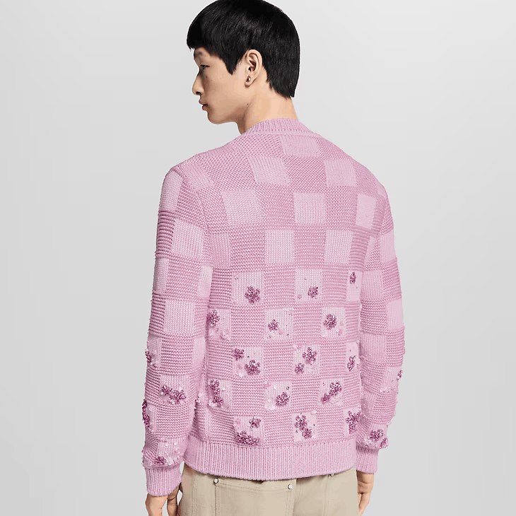 Louis Vuitton Damier Embroidered Cardigan Size US L / EU 52-54 / 3 - 3 Thumbnail
