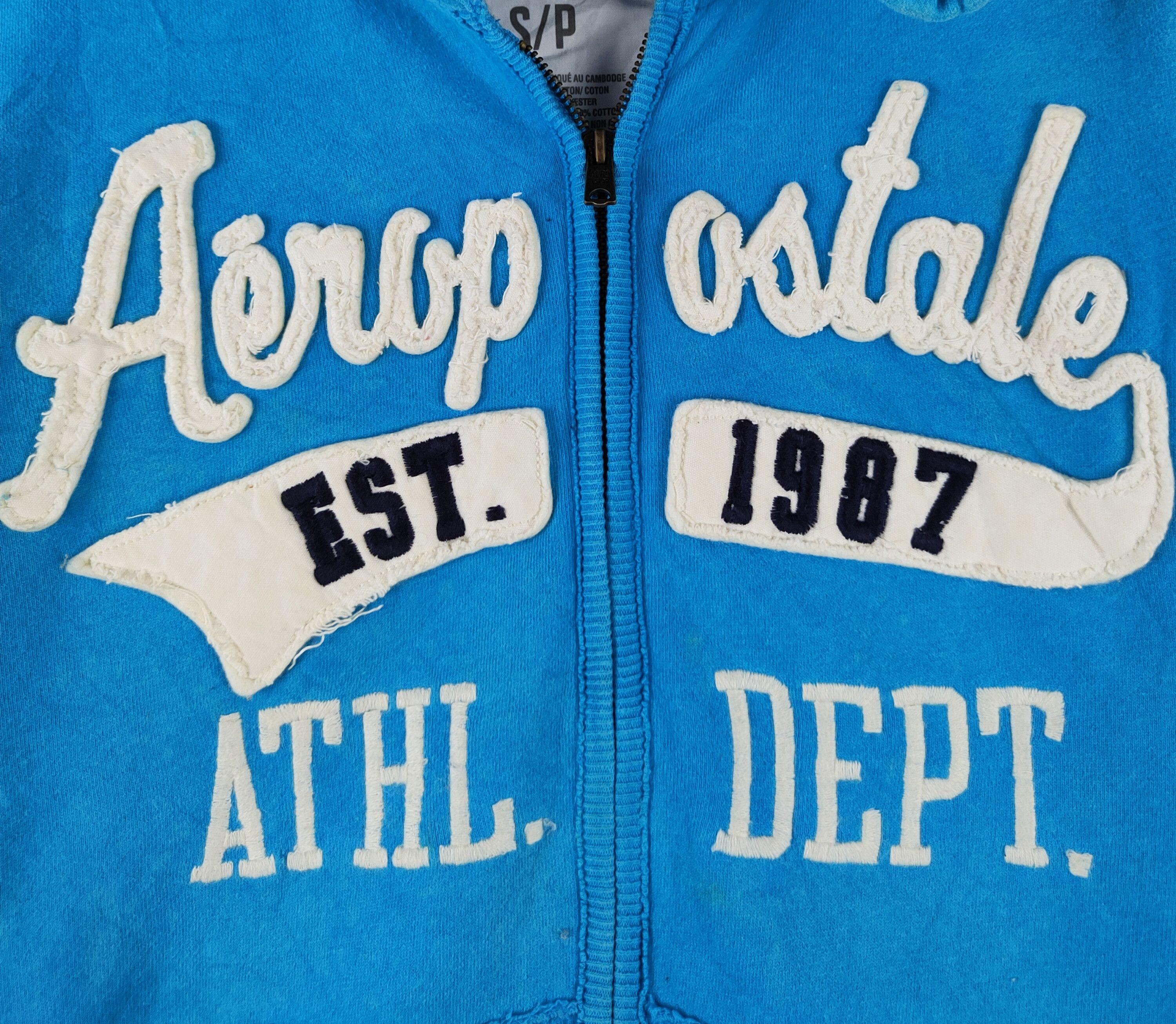 Aeropostale Aeropostale Light Blue Hoodie Sweaters #S2402 Size S / US 4 / IT 40 - 2 Thumbnail