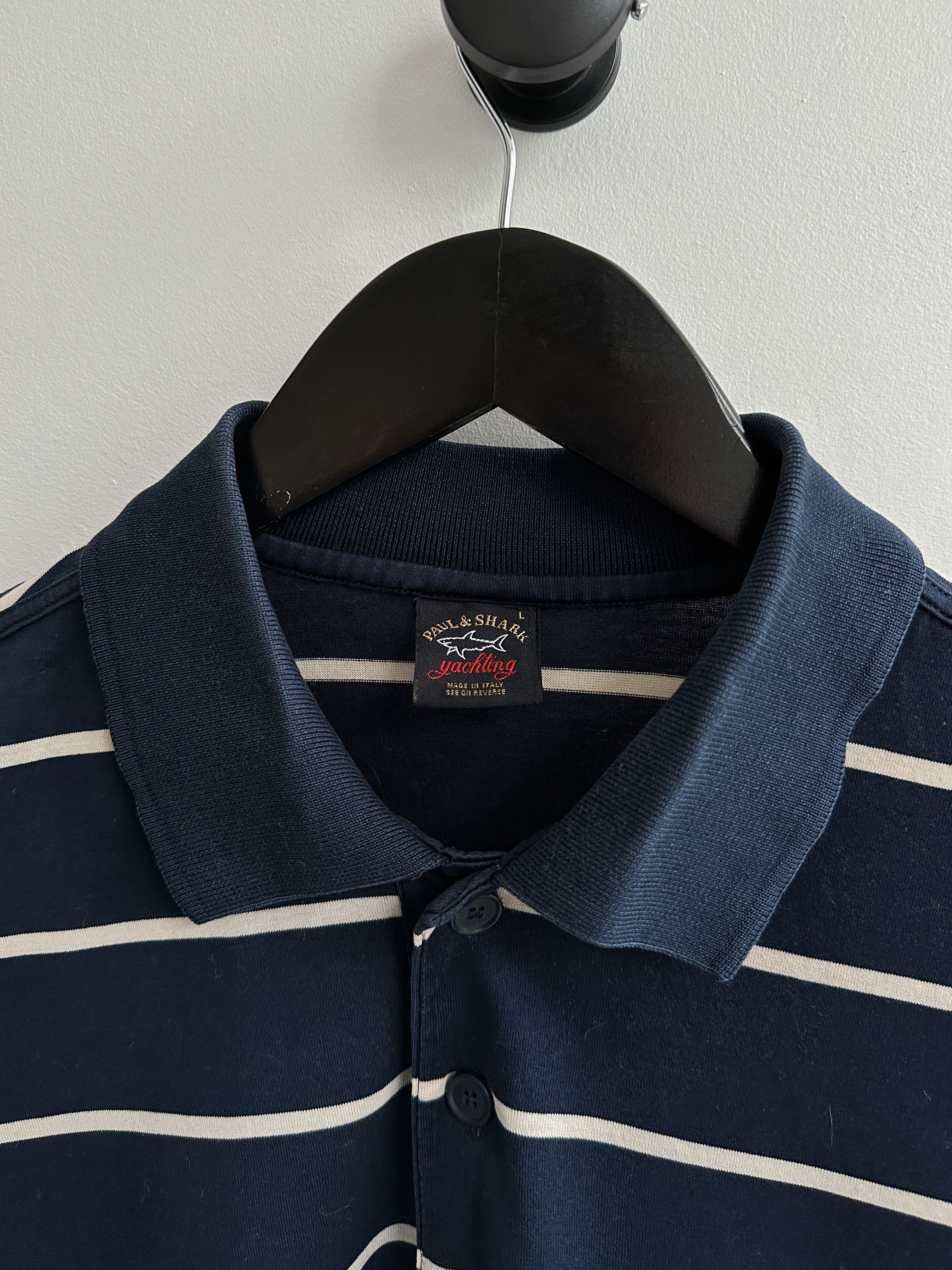 Paul & Shark Vintage Paul & Shark Stripped Polo Shirt Size US L / EU 52-54 / 3 - 3 Thumbnail