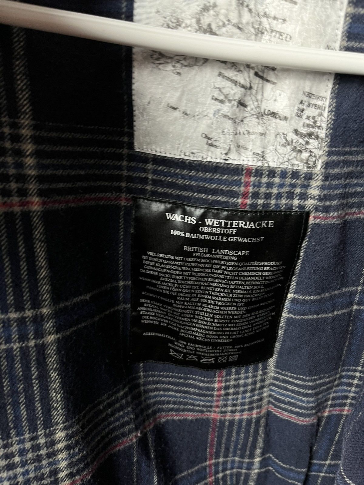 Vintage × Wax London Vintage British Classic Wax Cotton Navy Jacket Size US M / EU 48-50 / 2 - 8 Thumbnail