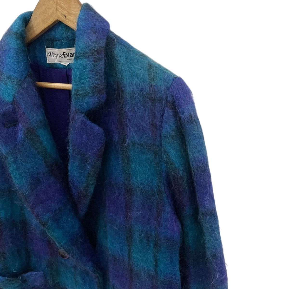 Other Vintage 90s Wayne Evans Mohair Coat Jacket Size US L / EU 52-54 / 3 - 5 Thumbnail