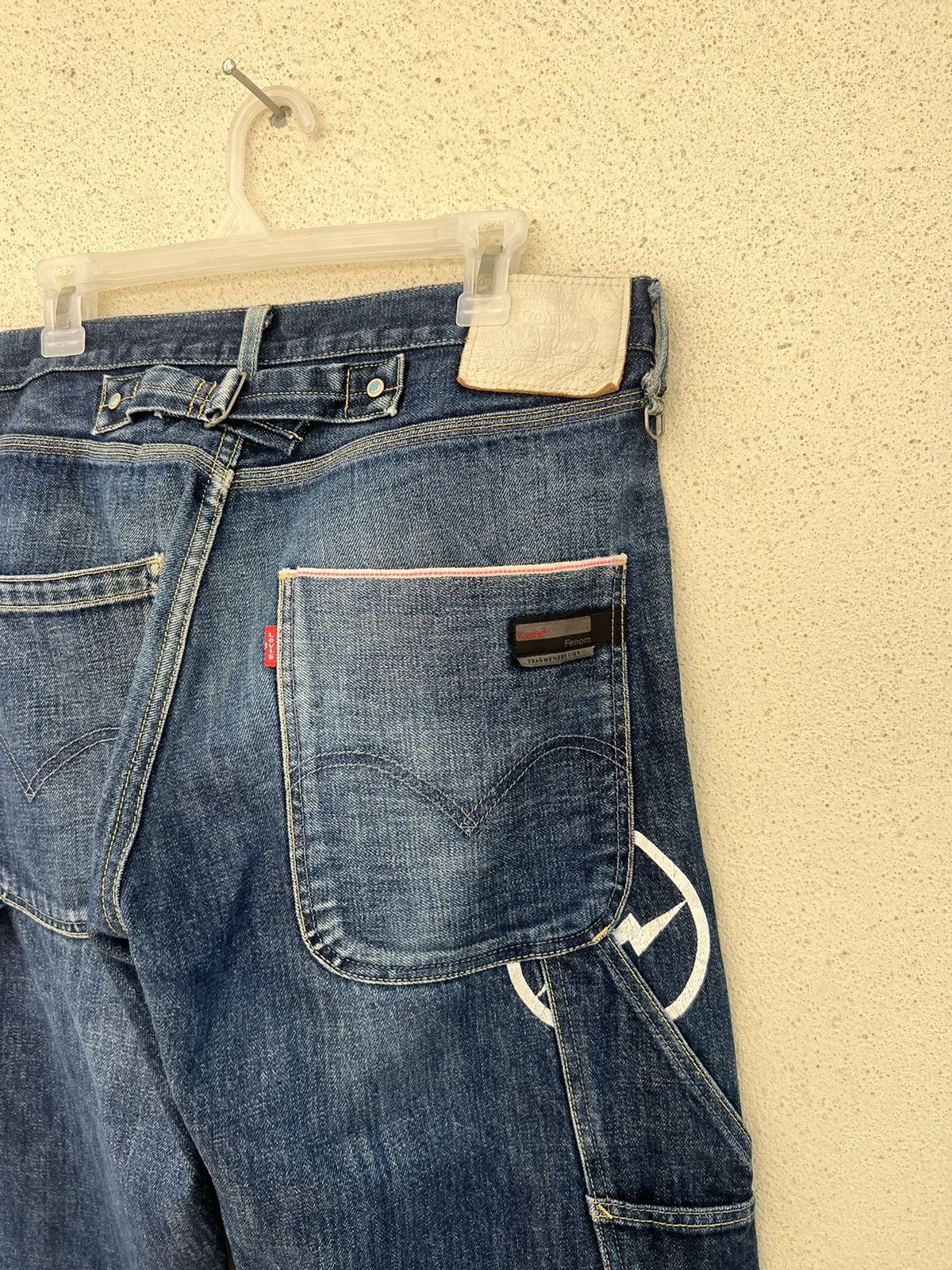 Fragment Design × Levi's 2009 Levi’s Fenom X Fragment Design Denim Carpenter Jeans Size US 34 / EU 50 - 19 Thumbnail
