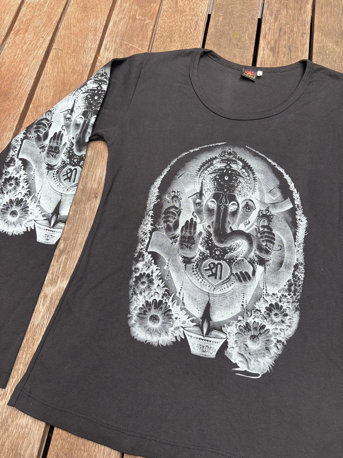 Vintage T-shirt vintage Rare Ganesh Hindu AOP Size L / US 10 / IT 46 - 2 Thumbnail