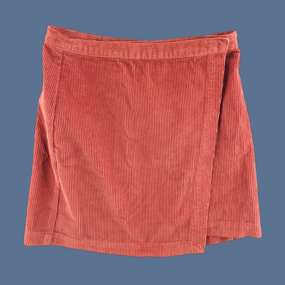Abercrombie & Fitch Abercrombie Corduroy Skirt Womens XS Red Size 26" / US 2 / IT 38 - 1 Thumbnail