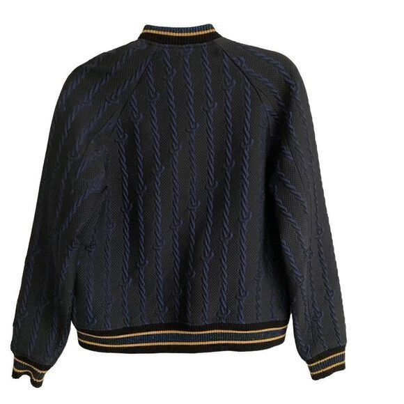3.1 Phillip Lim 3.1 Phillip Lim Brocade cable print Varsity Bomber blue Size XS / US 0-2 / IT 36-38 - 7 Thumbnail
