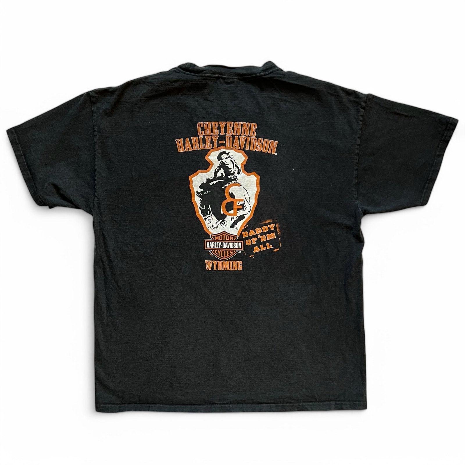 Harley Davidson Harley Davidson Flame Wing Skull Rodeo Cowboy Cheyenne XL Size US XL / EU 56 / 4 - 2 Thumbnail