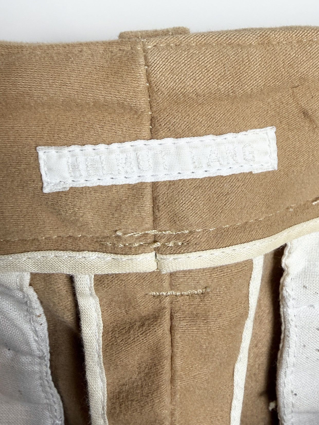 Helmut Lang AW00 Helmut Lang Vintage Moleskin Trousers Pants Tan Size US 32 / EU 48 - 7 Thumbnail