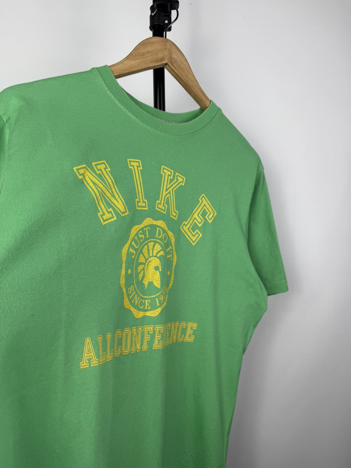 Nike × Vintage Nike Vintage T Shirt 90s Big Logo Y2k USA Affliciton Size US L / EU 52-54 / 3 - 3 Thumbnail