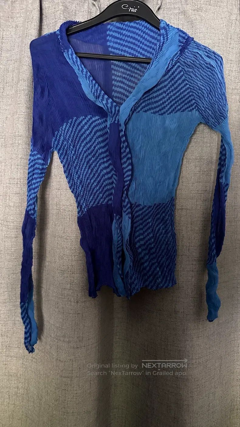 Issey Miyake Issey Miyake Blue Cardigan Size M / US 6-8 / IT 42-44 - 1 Thumbnail