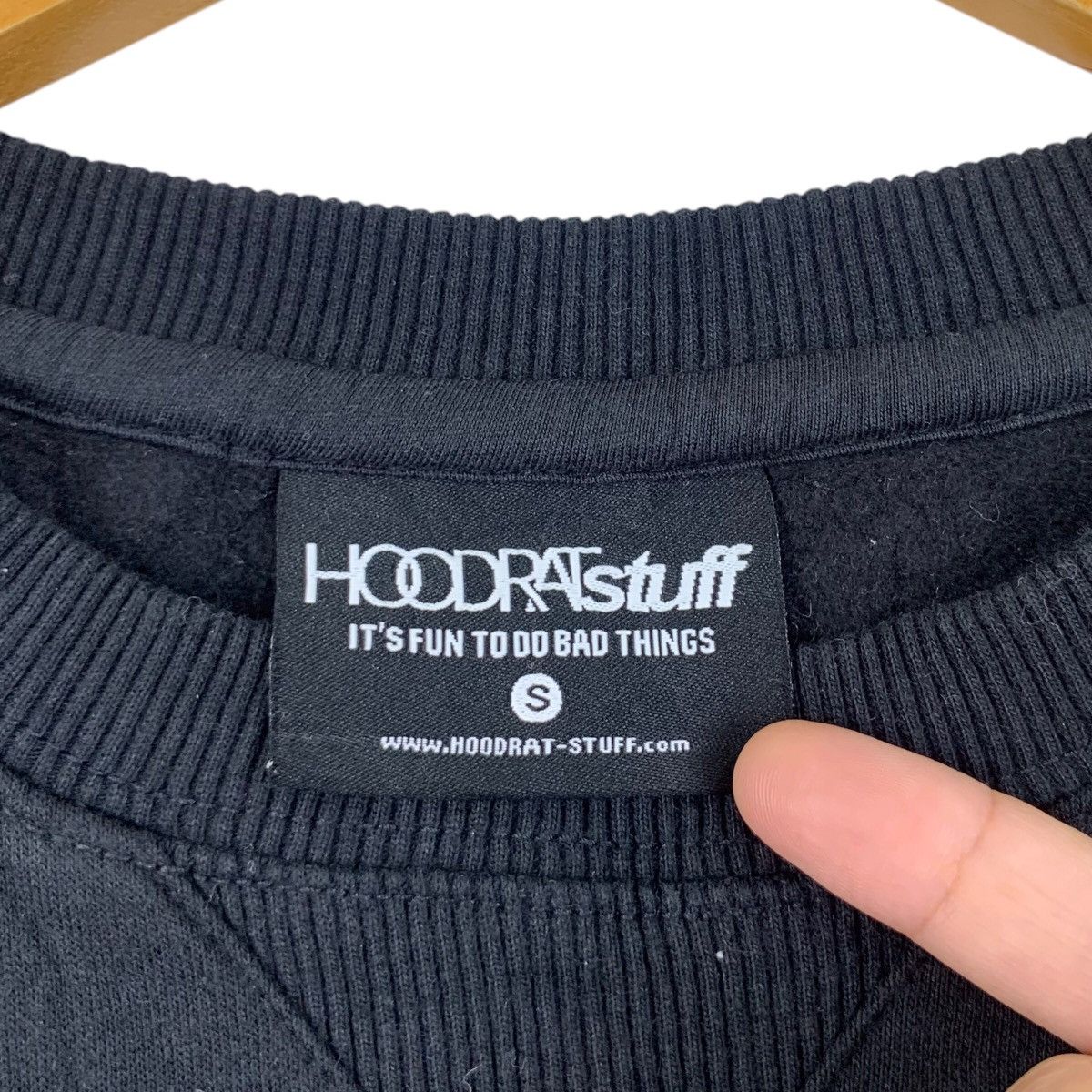 Vintage HOODRAT STUFF Small Embroidered Logo Black Sweatshirt Size US S / EU 44-46 / 1 - 7 Thumbnail