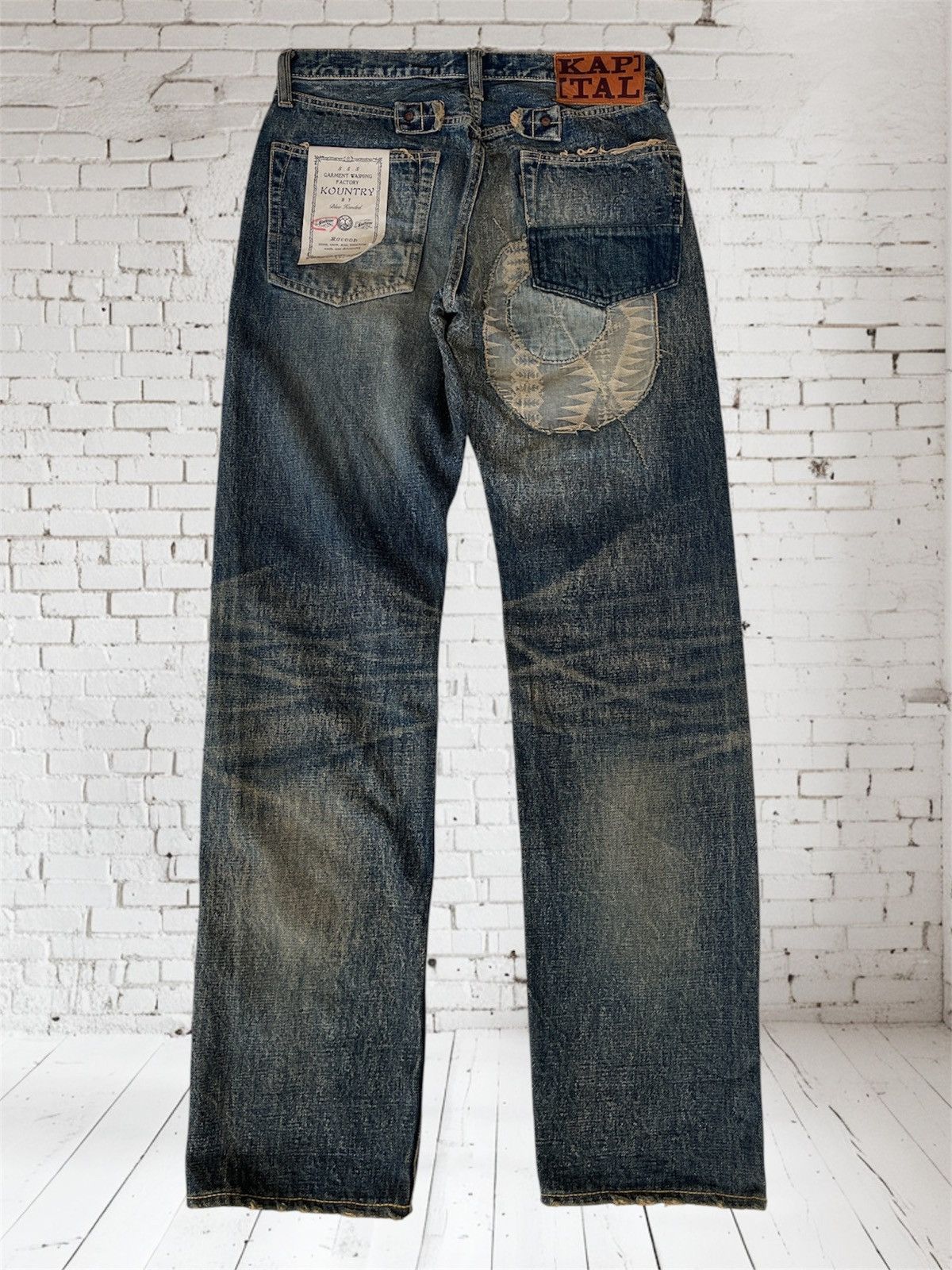 Kapital Kountry ARCHIVE🔥KAPITAL KOUNTRY🔥Shashiko Patchworks Selvedge Denim Size US 30 / EU 46 - 4 Thumbnail