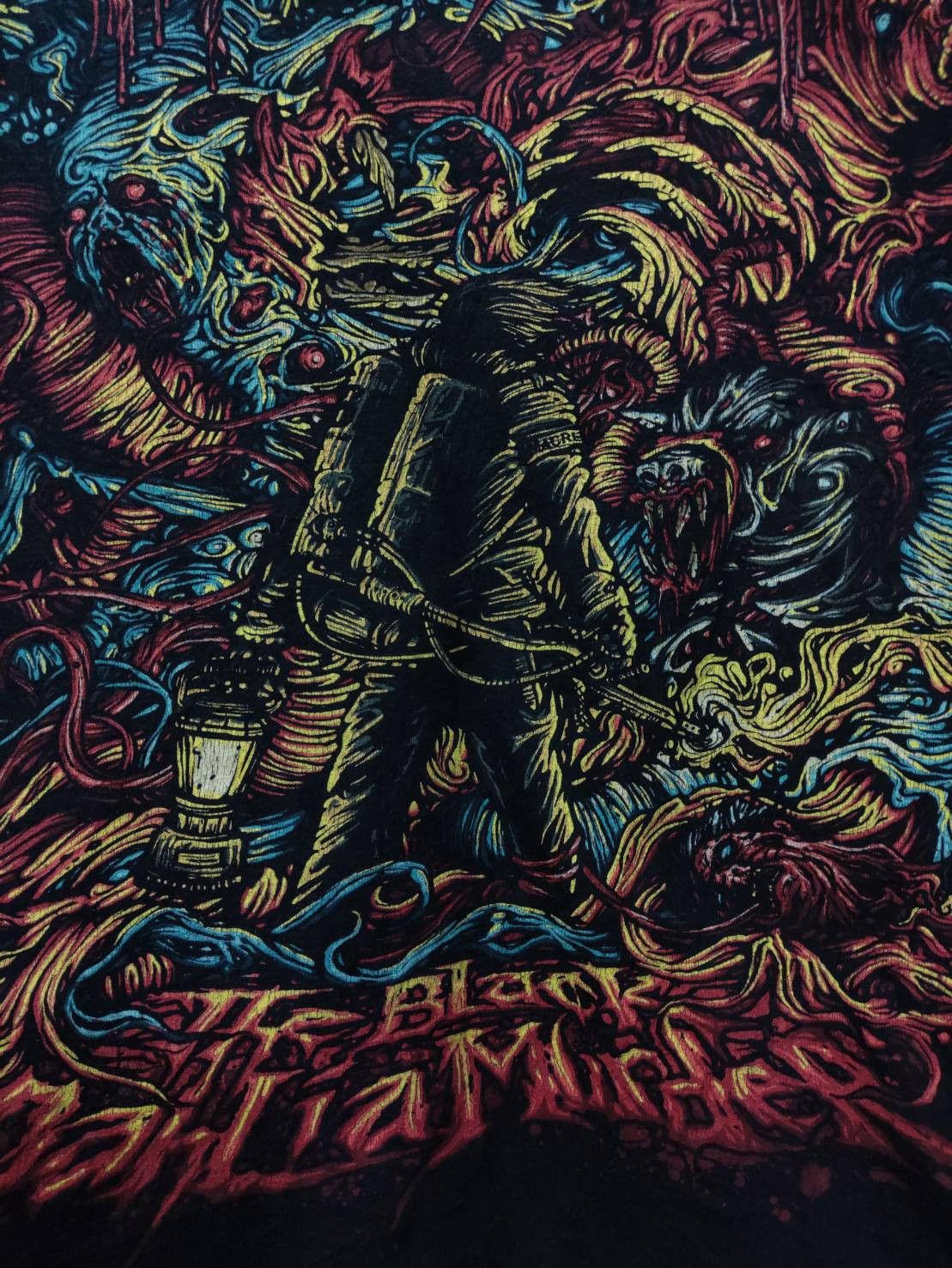 Band Tees Vtg 00's The Black Dahlia Murder " The Thing " Dan Mumford Size US M / EU 48-50 / 2 - 5 Thumbnail
